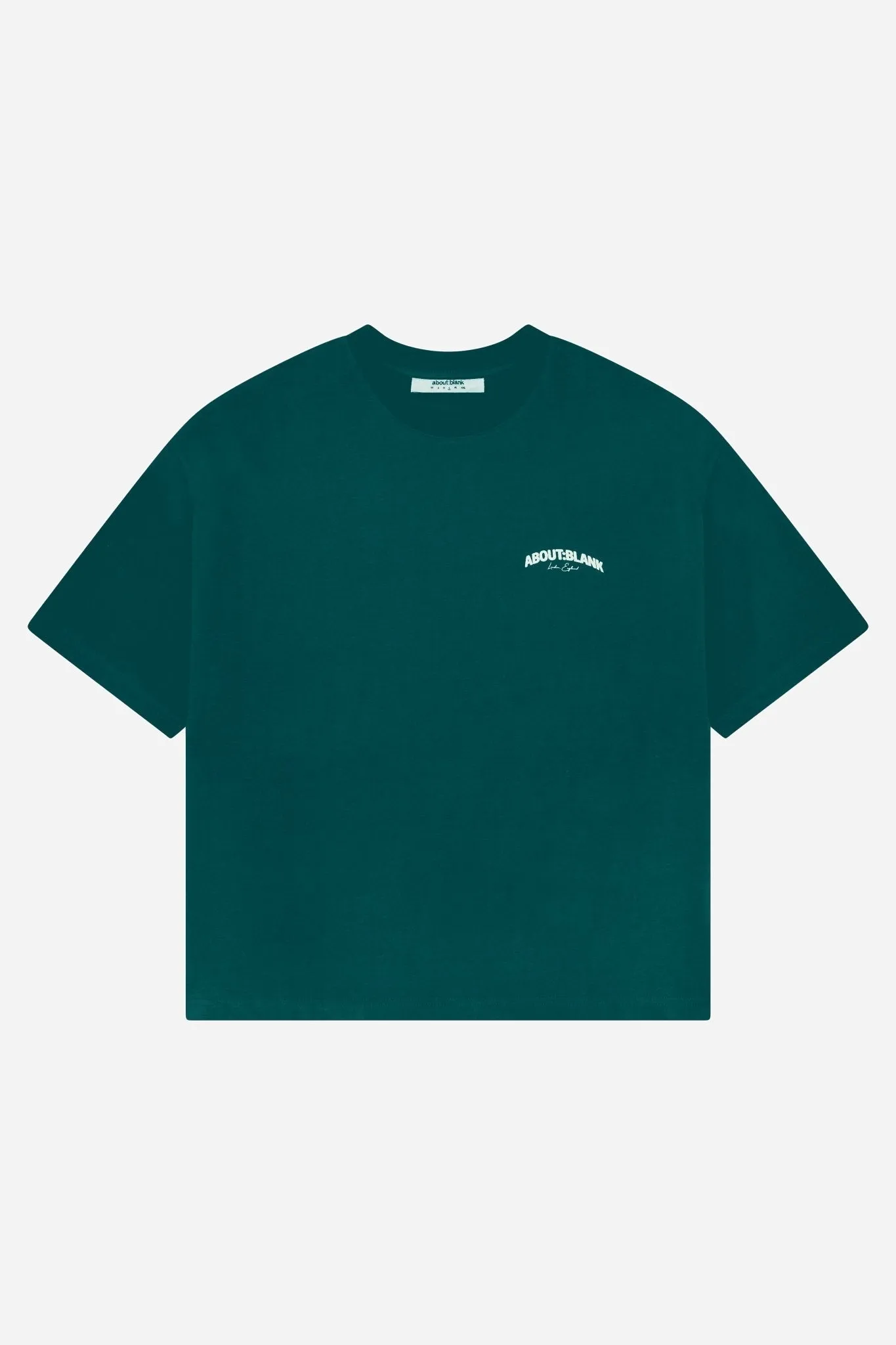 arched logo t-shirt epsom green/ecru sold by about:blank product image thumbnail 5