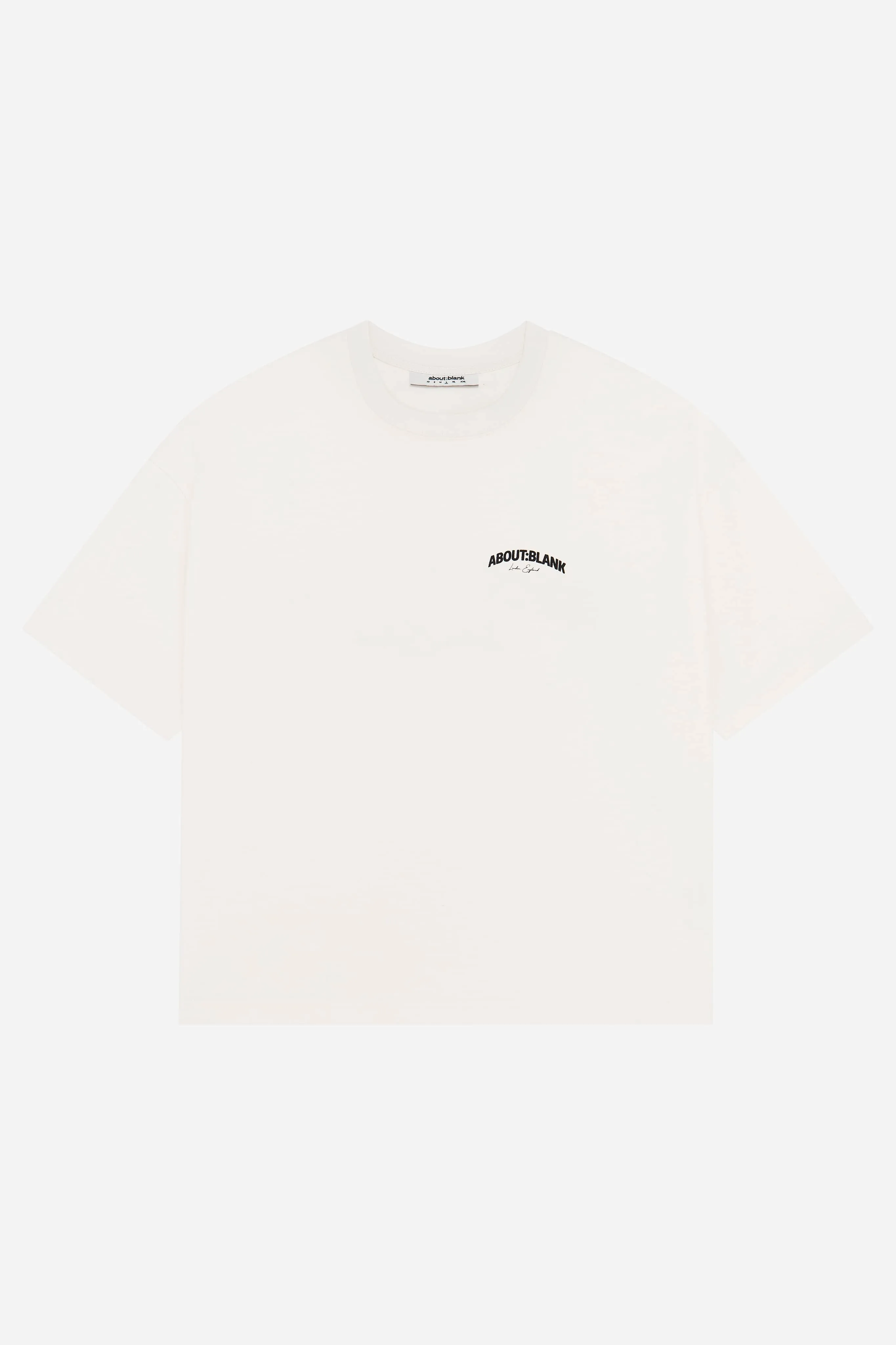 arched logo t-shirt oat/black sold by about:blank product image thumbnail 5