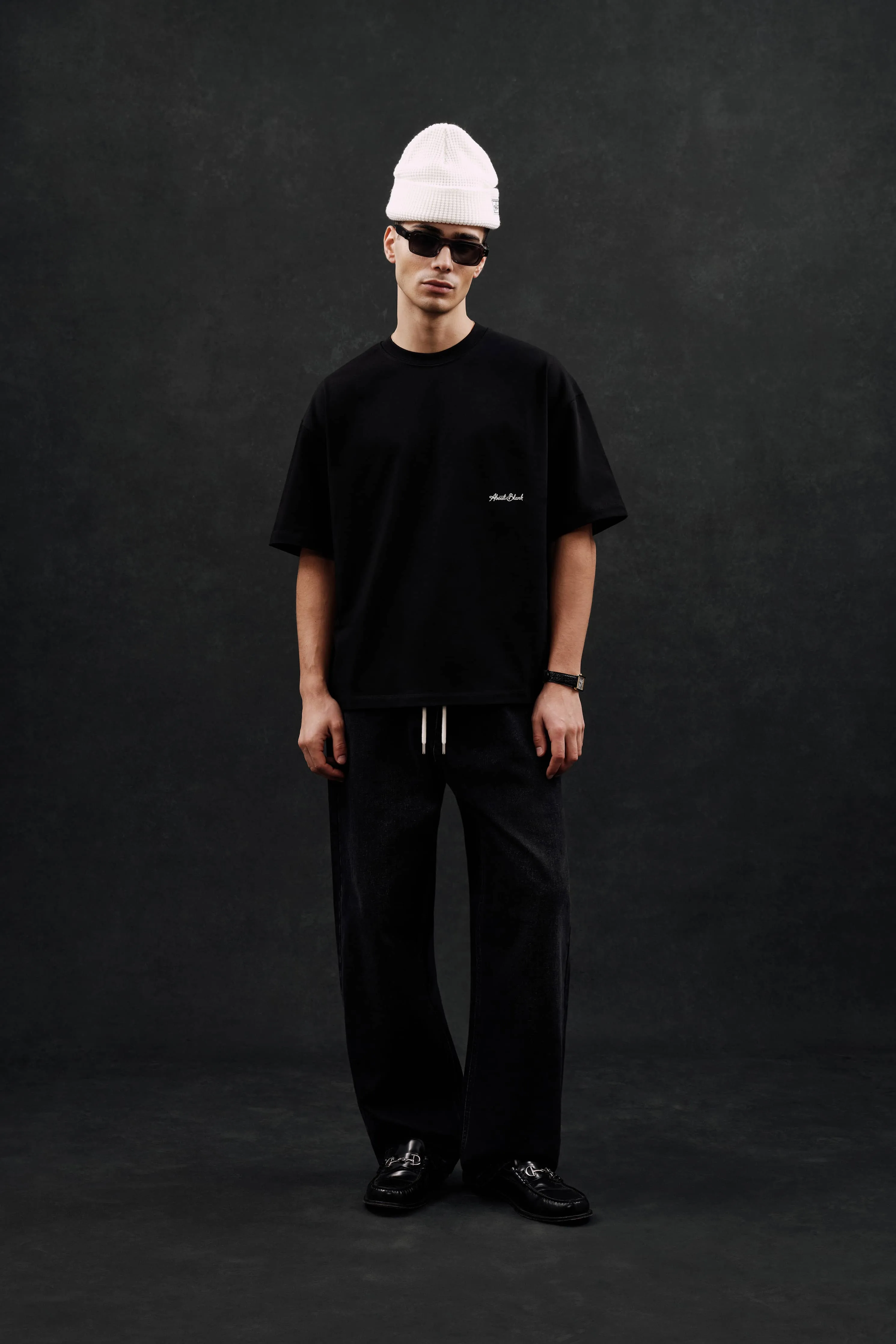 banner t-shirt black/ecru sold by about:blank product image thumbnail 2
