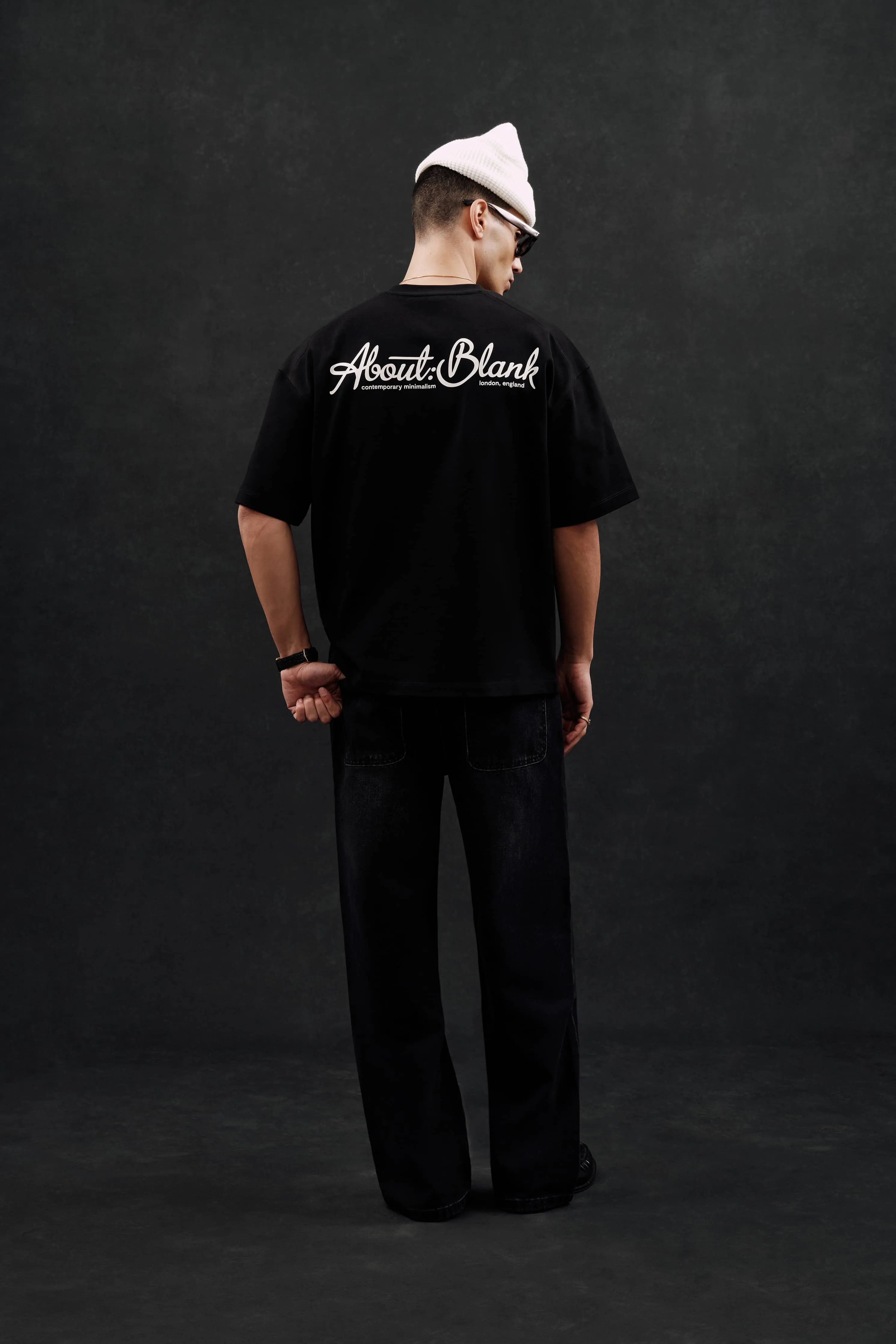 banner t-shirt black/ecru sold by about:blank product image thumbnail 3