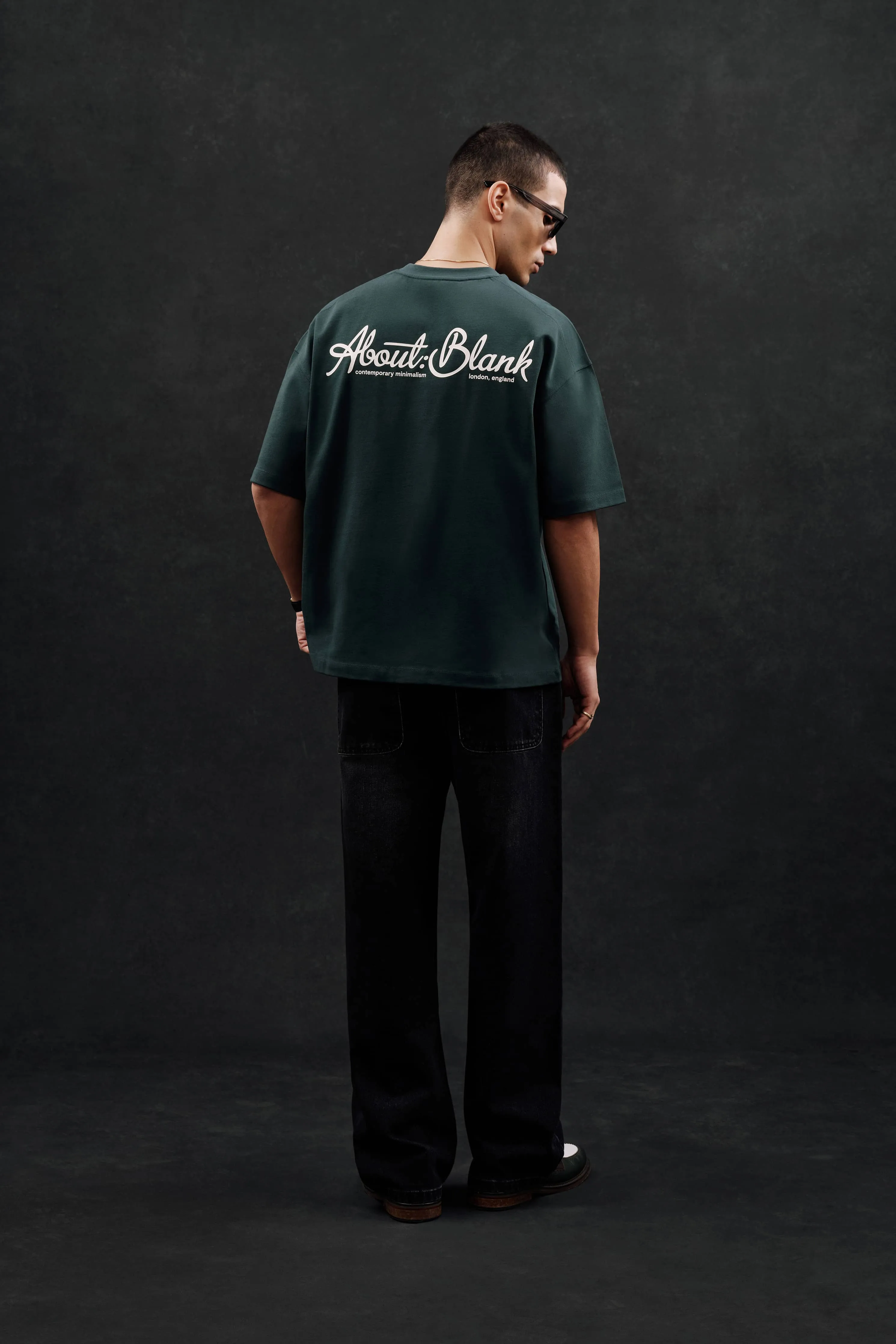 banner t-shirt epsom green/ecru sold by about:blank product image thumbnail 3