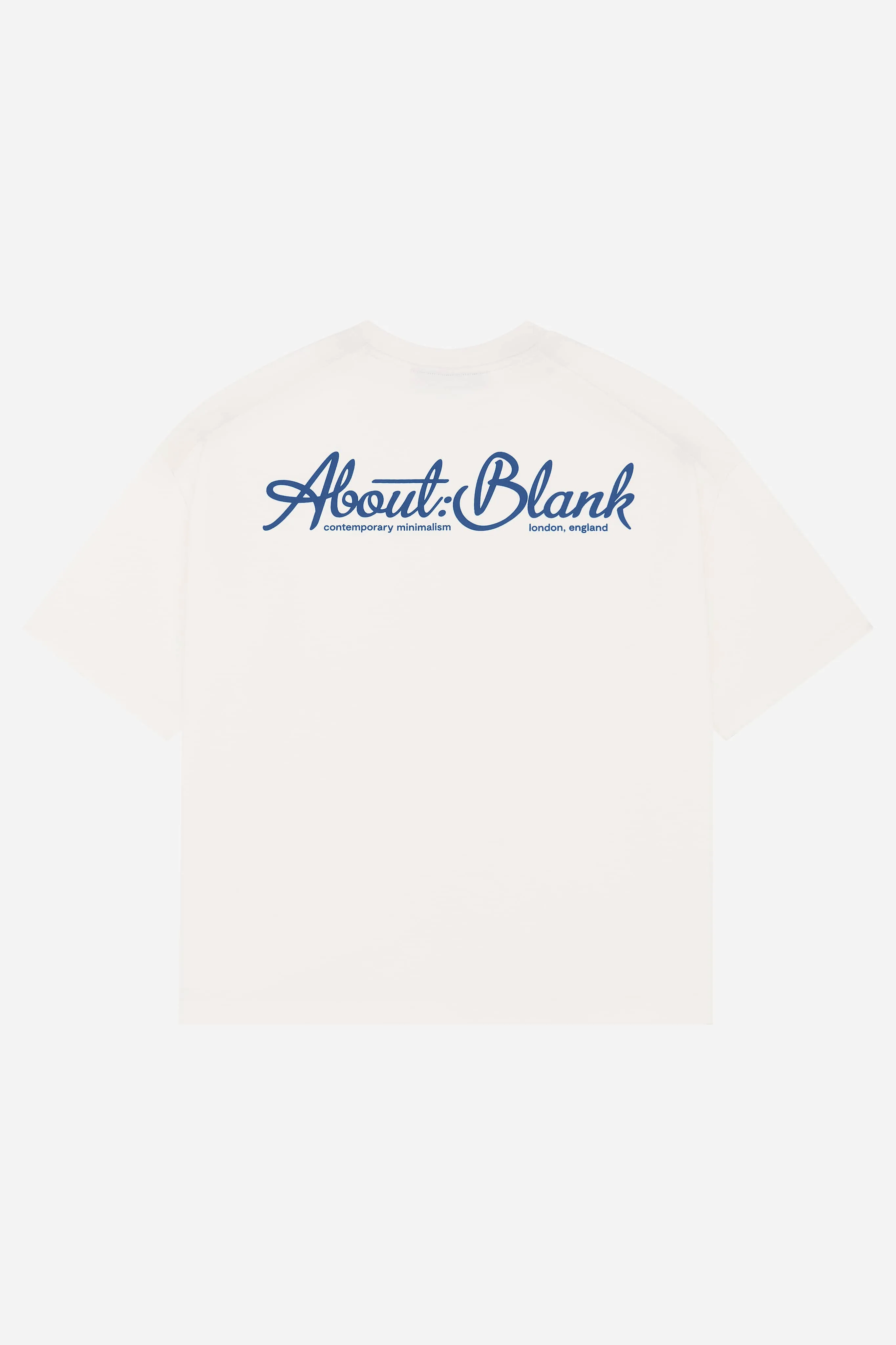 banner t-shirt oat/estate blue sold by about:blank