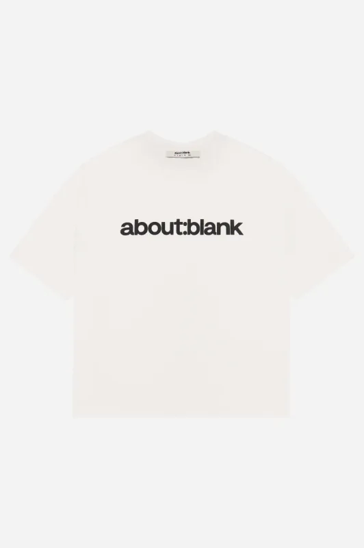 block mock neck t-shirt oat/black sold by about:blank