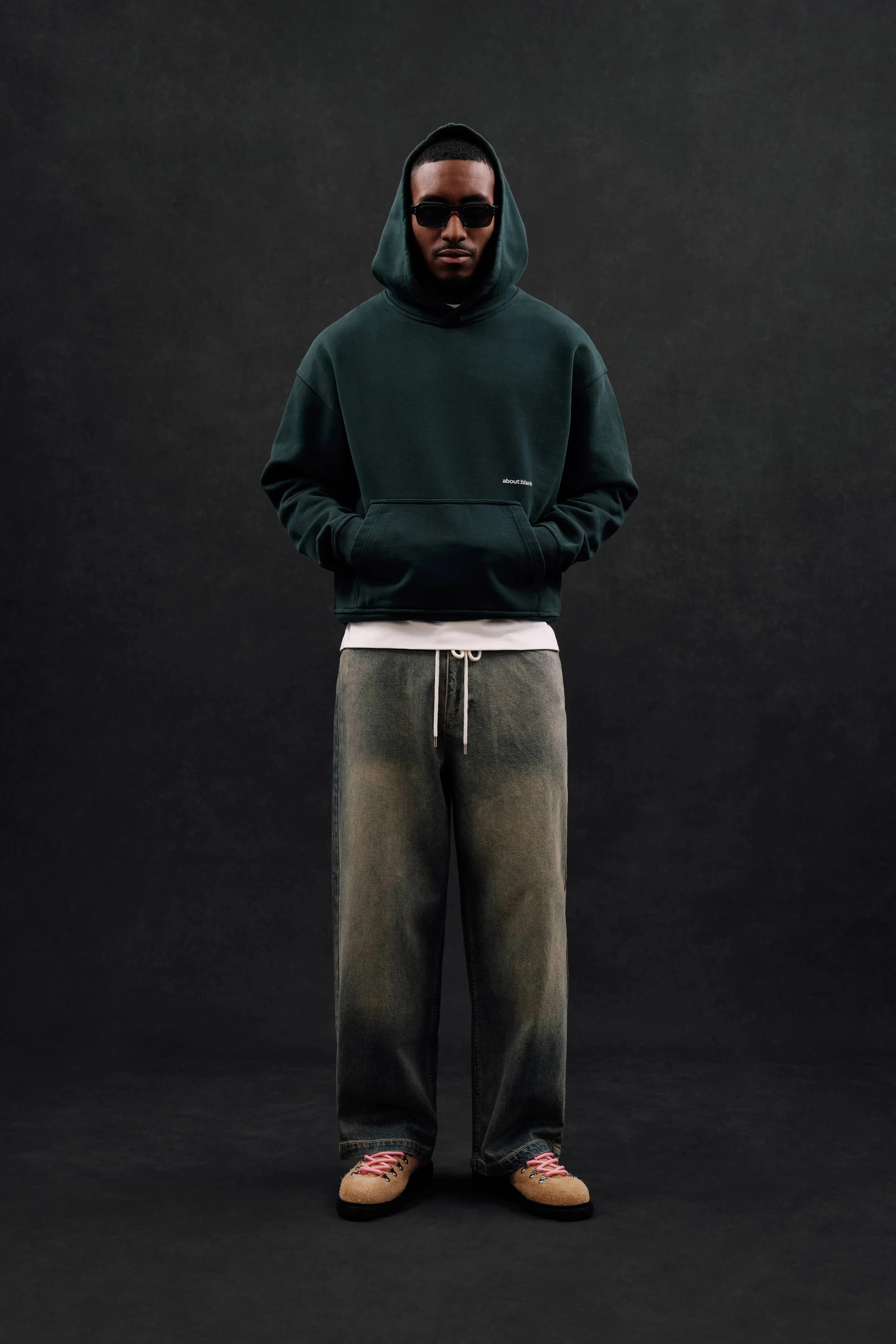 box hoodie epsom green/ecru sold by about:blank product image thumbnail 3