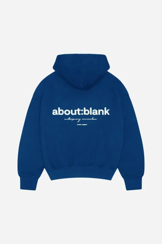 box hoodie estate blue sold by about:blank