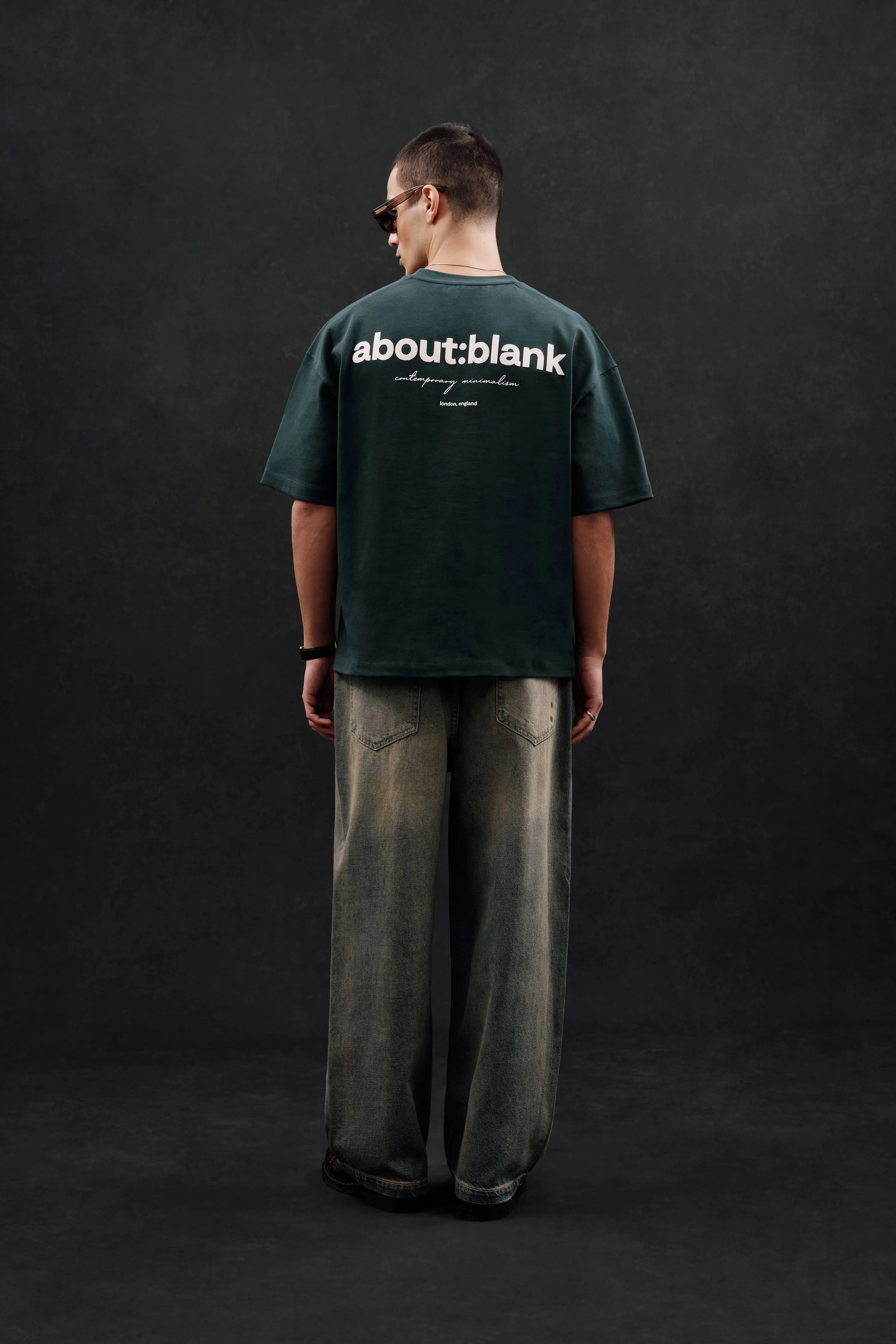 box t-shirt epsom green/ecru sold by about:blank product image thumbnail 3