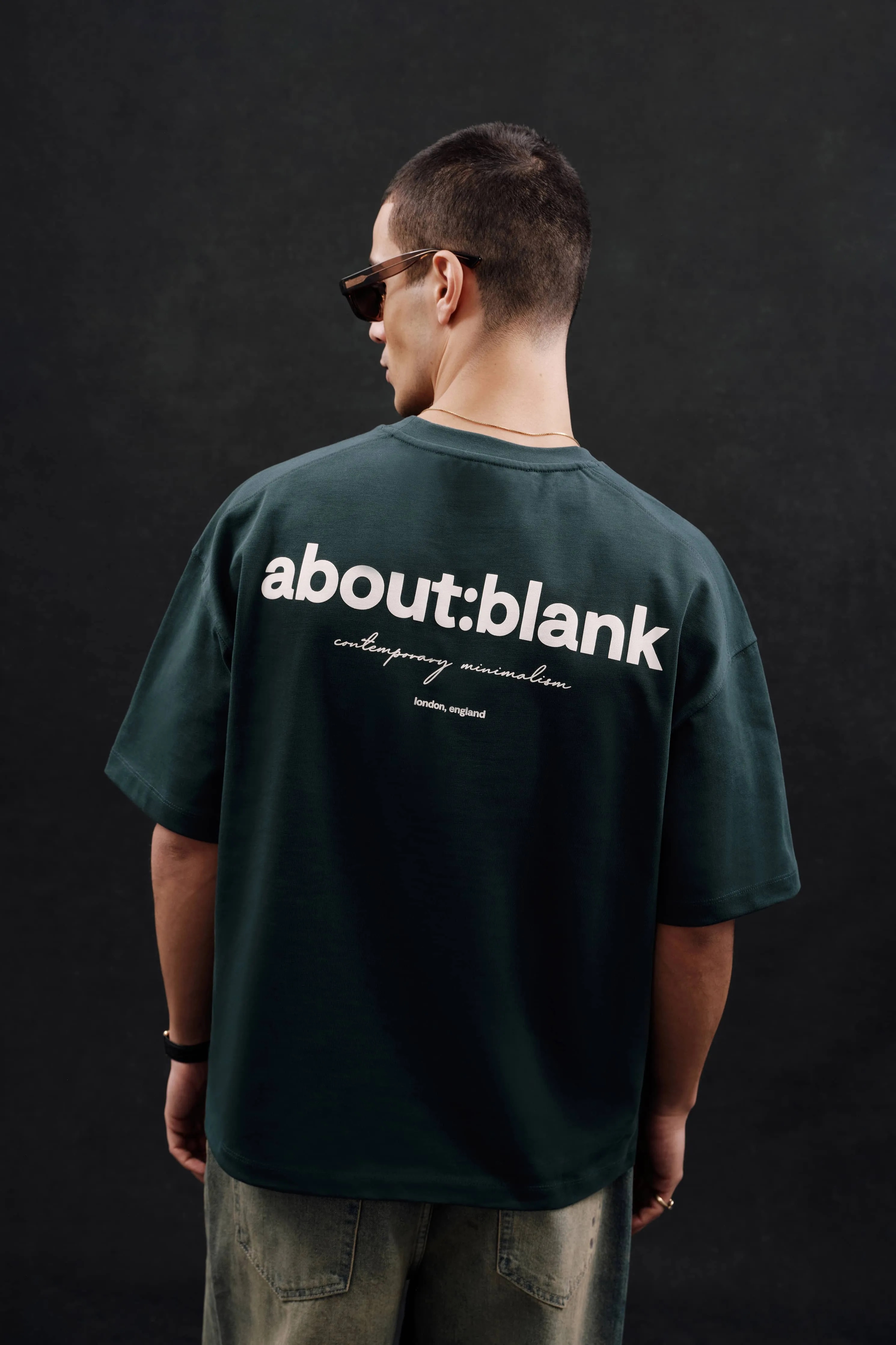 box t-shirt epsom green/ecru sold by about:blank product image thumbnail 4