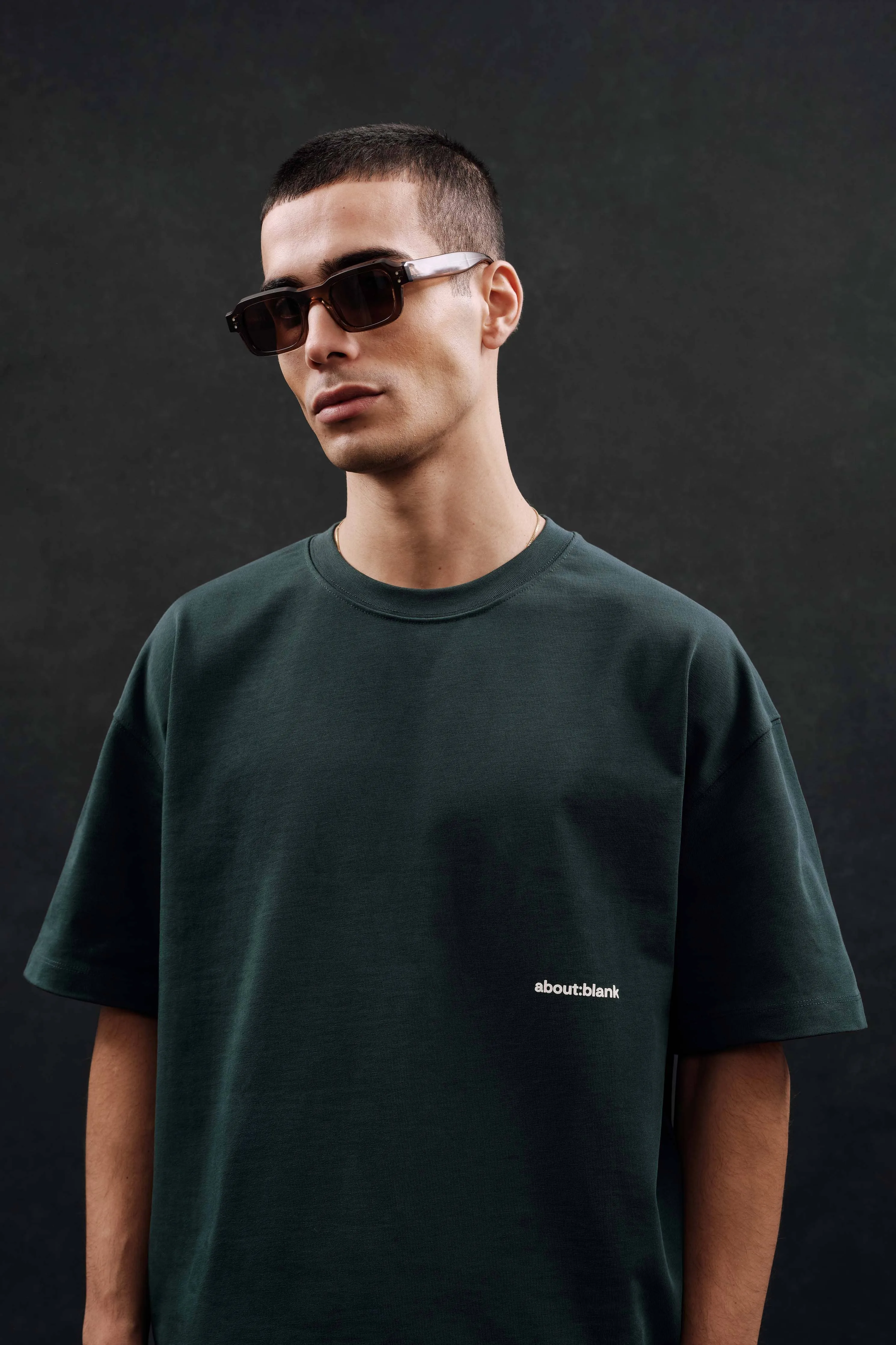 box t-shirt epsom green/ecru sold by about:blank product image thumbnail 5