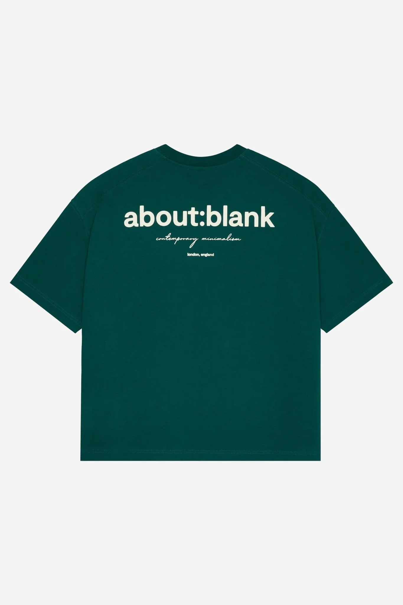 box t-shirt epsom green/ecru sold by about:blank