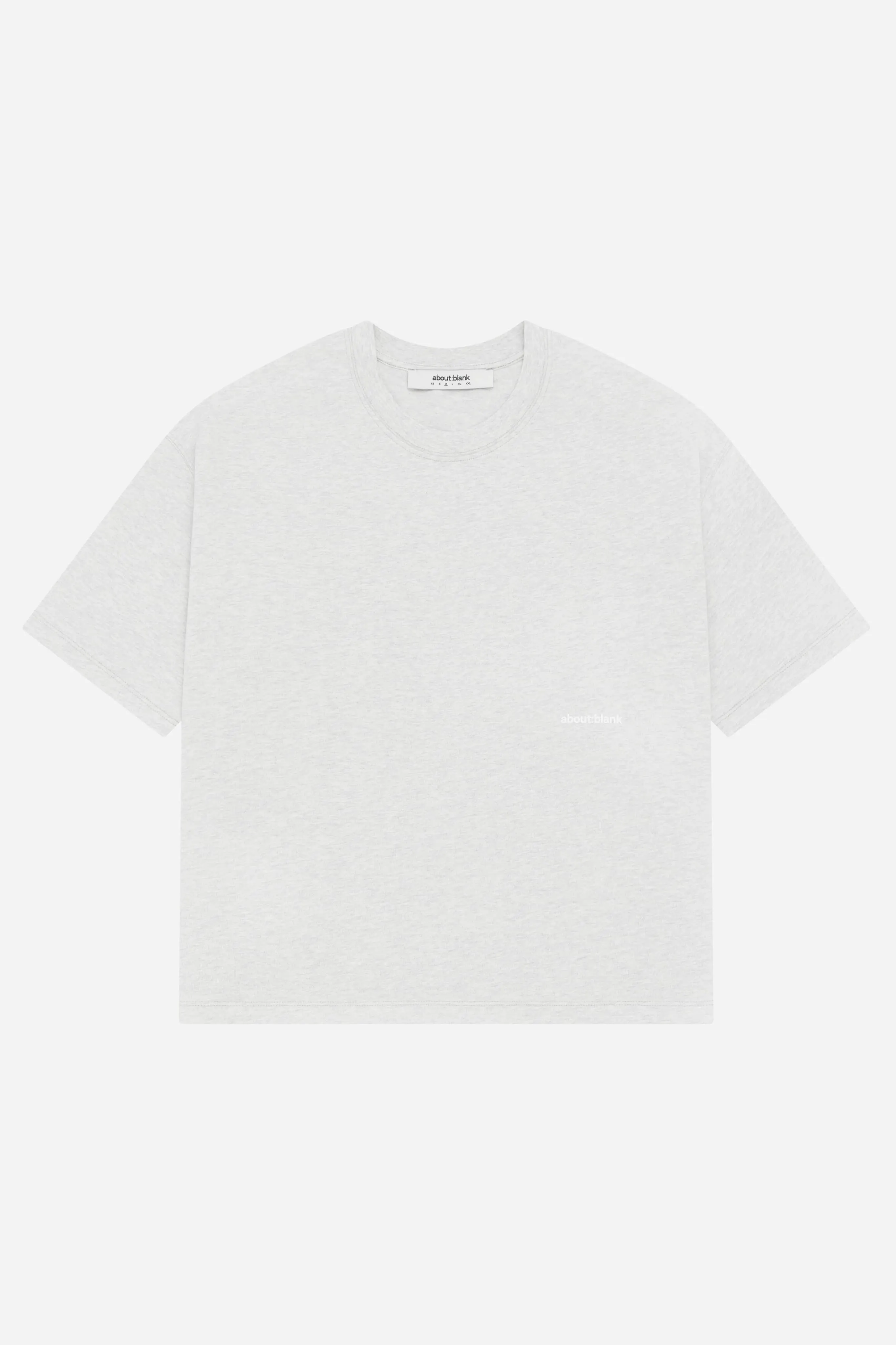 box t-shirt grey marl/white sold by about:blank product image thumbnail 5