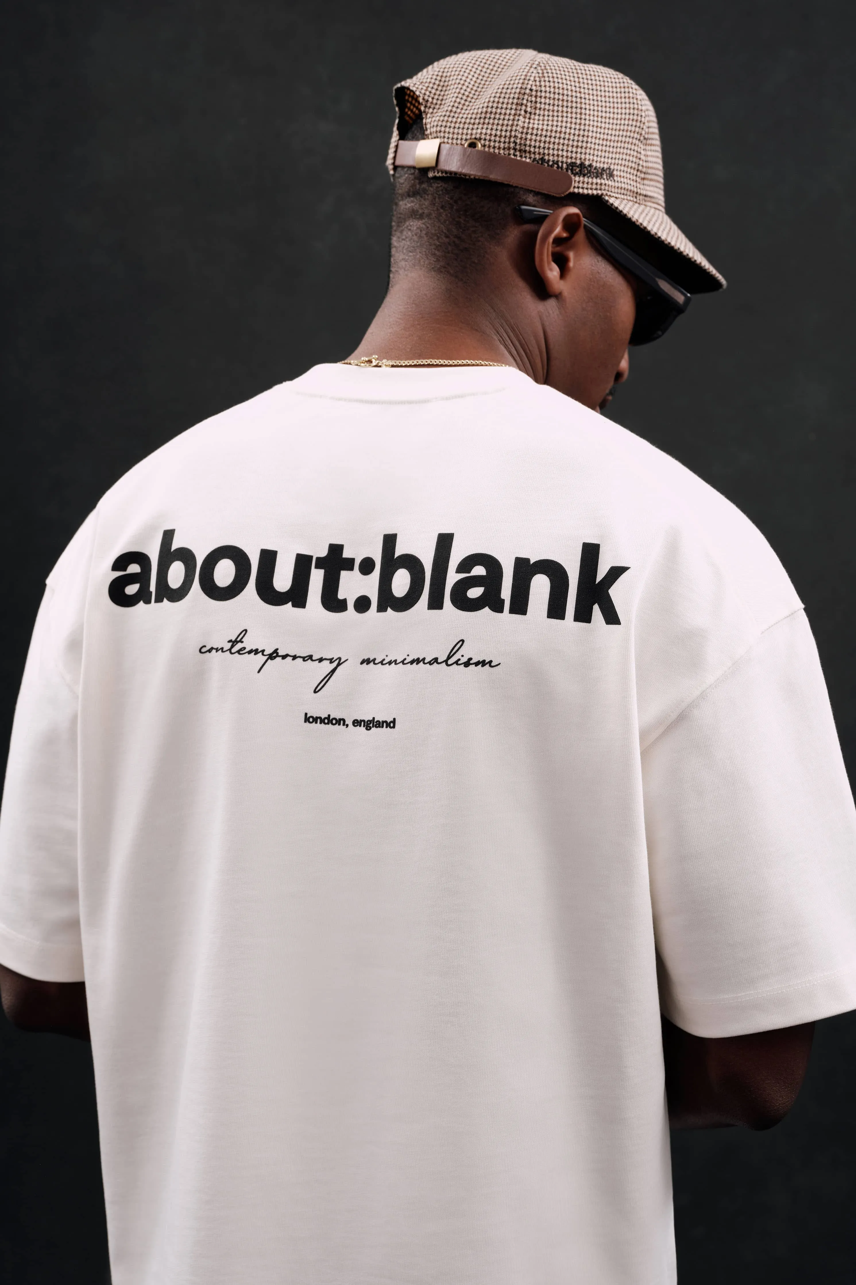 box t-shirt - oat/black sold by about:blank product image thumbnail 4