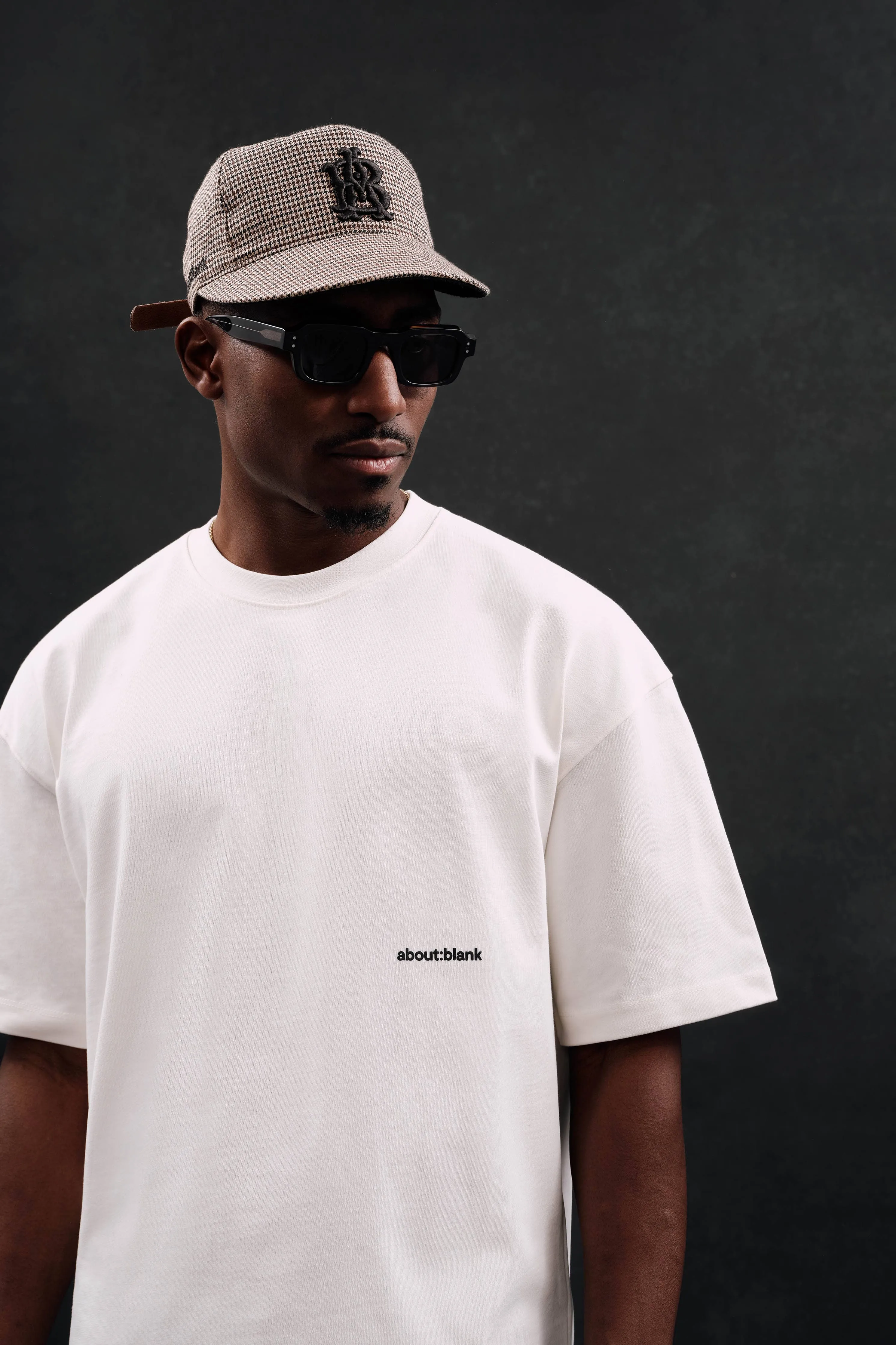 box t-shirt - oat/black sold by about:blank product image thumbnail 5