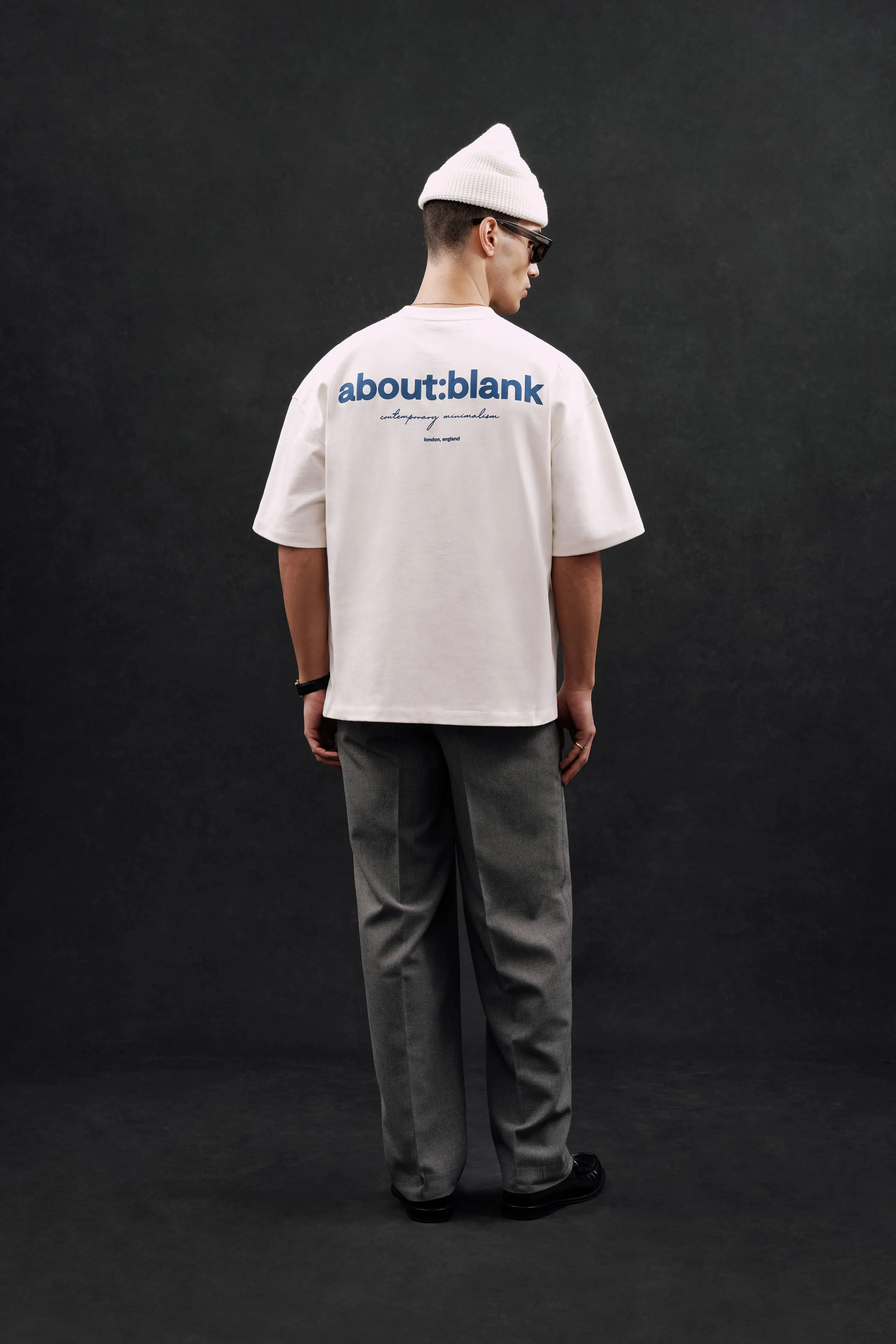 box t-shirt oat/estate blue sold by about:blank product image thumbnail 3