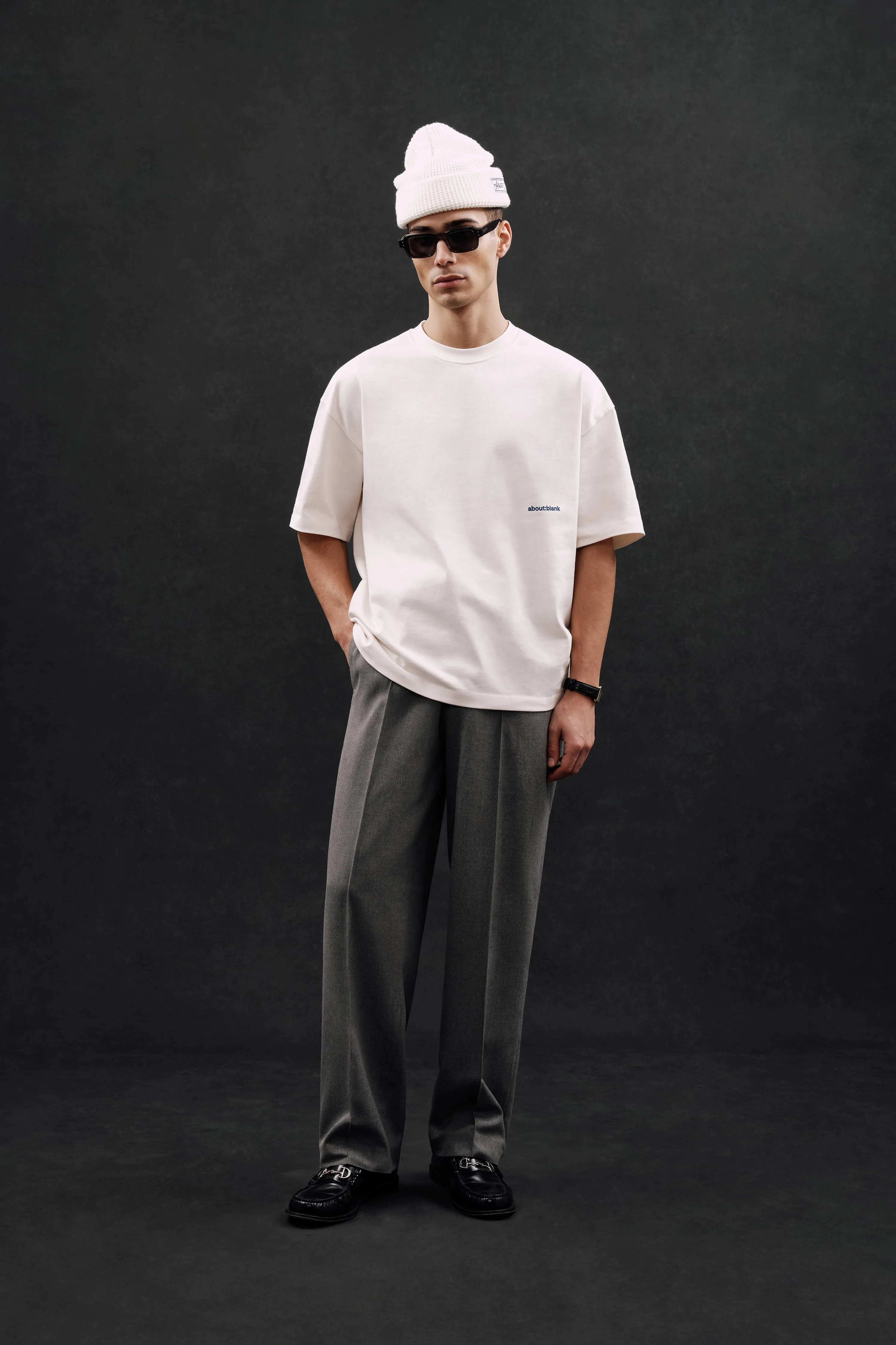 box t-shirt oat/estate blue sold by about:blank product image thumbnail 2