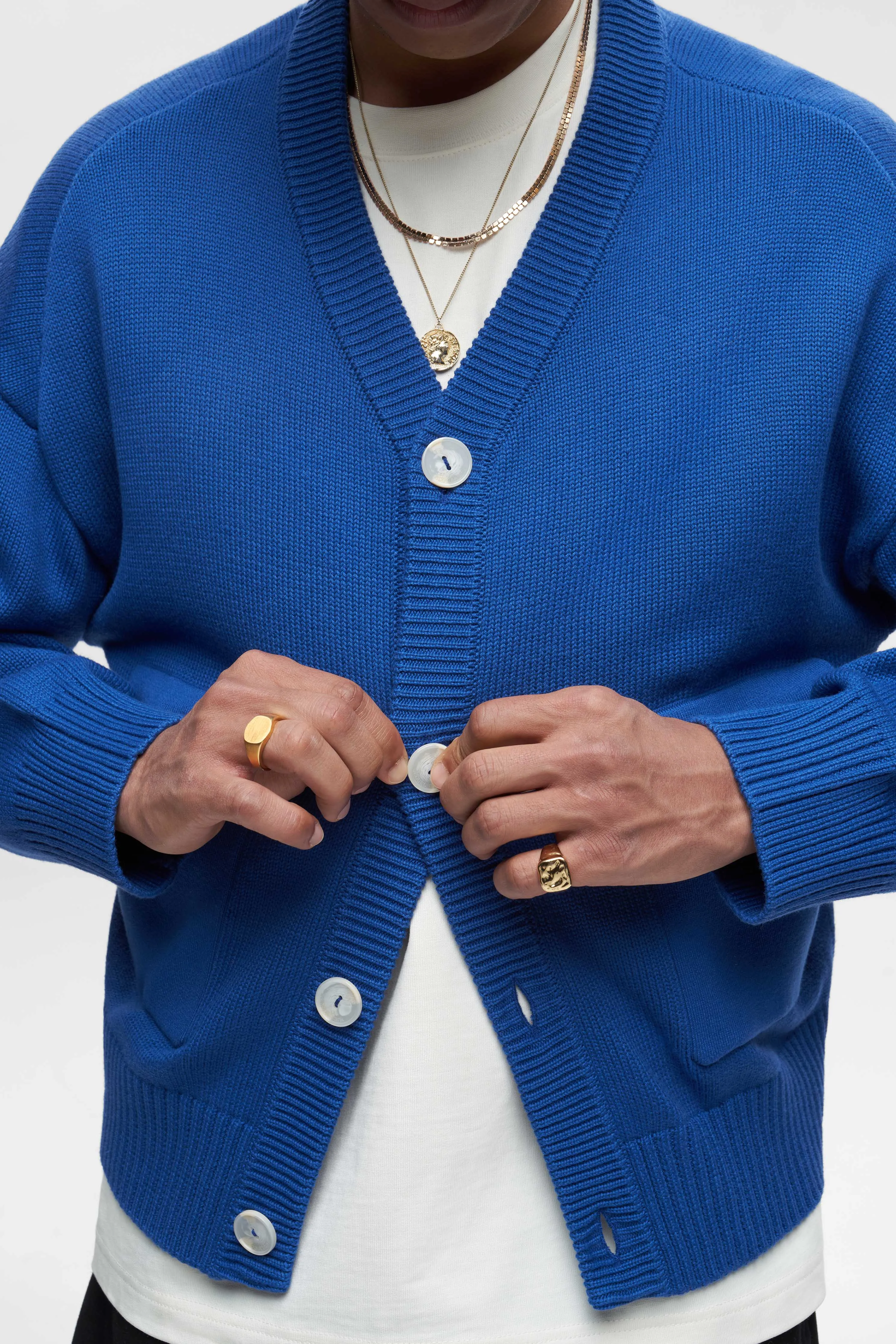 button cardigan estate blue sold by about:blank product image thumbnail 4