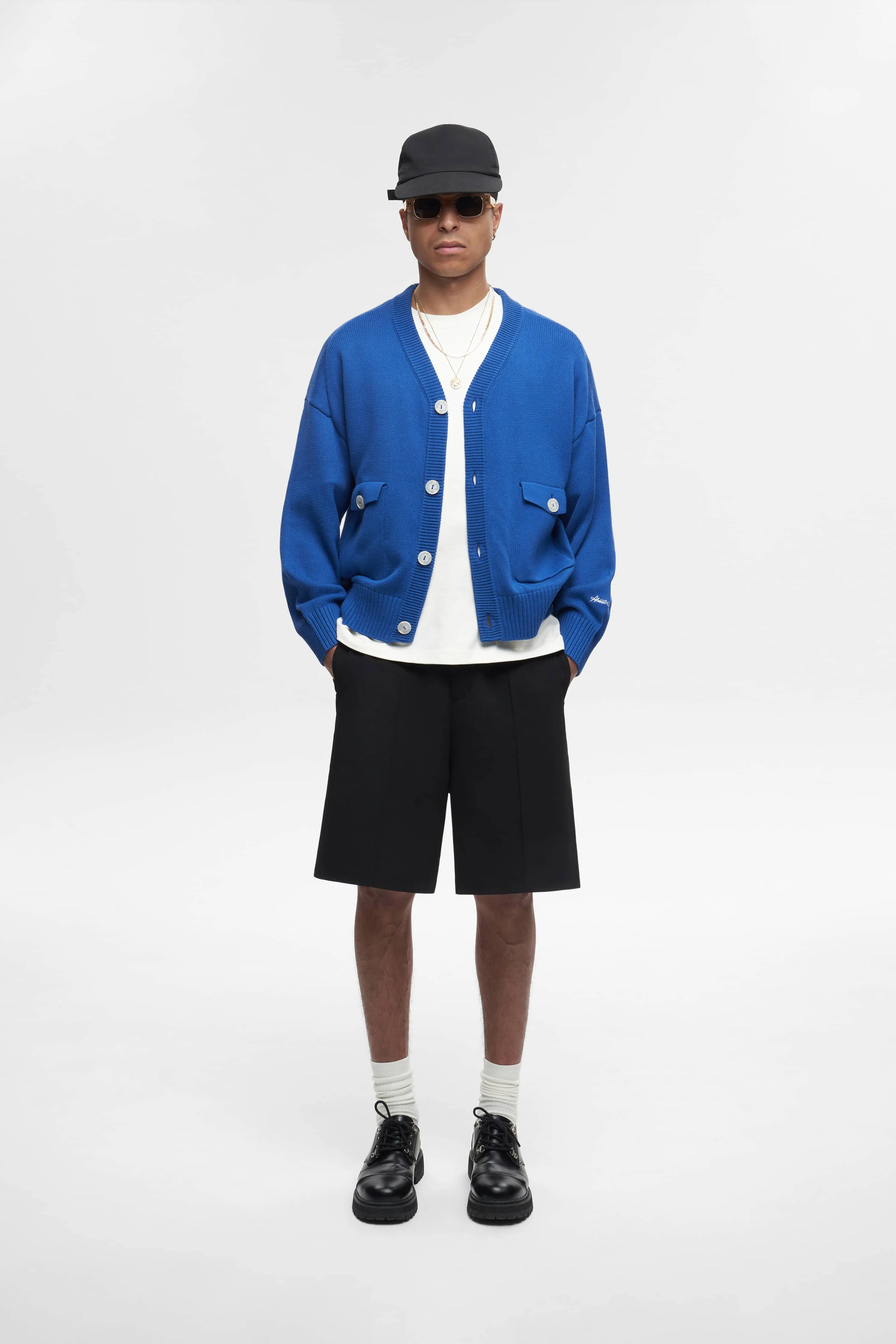 button cardigan estate blue sold by about:blank product image thumbnail 2