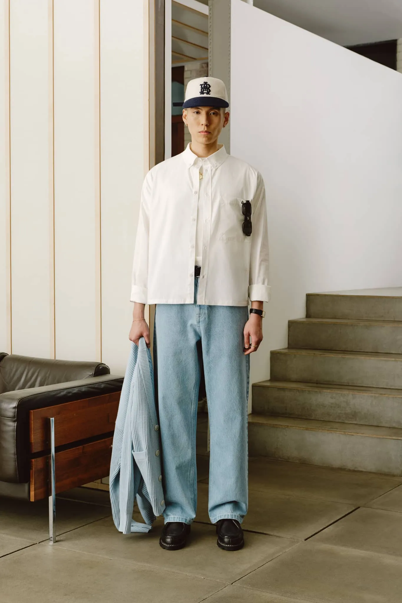 button down monogram shirt off-white sold by about:blank product image thumbnail 2