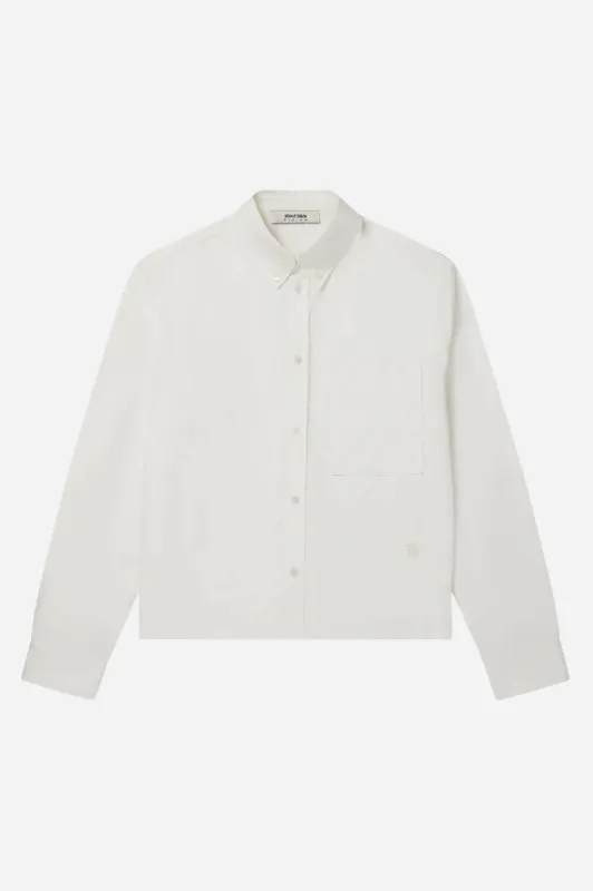 button down monogram shirt off-white sold by about:blank