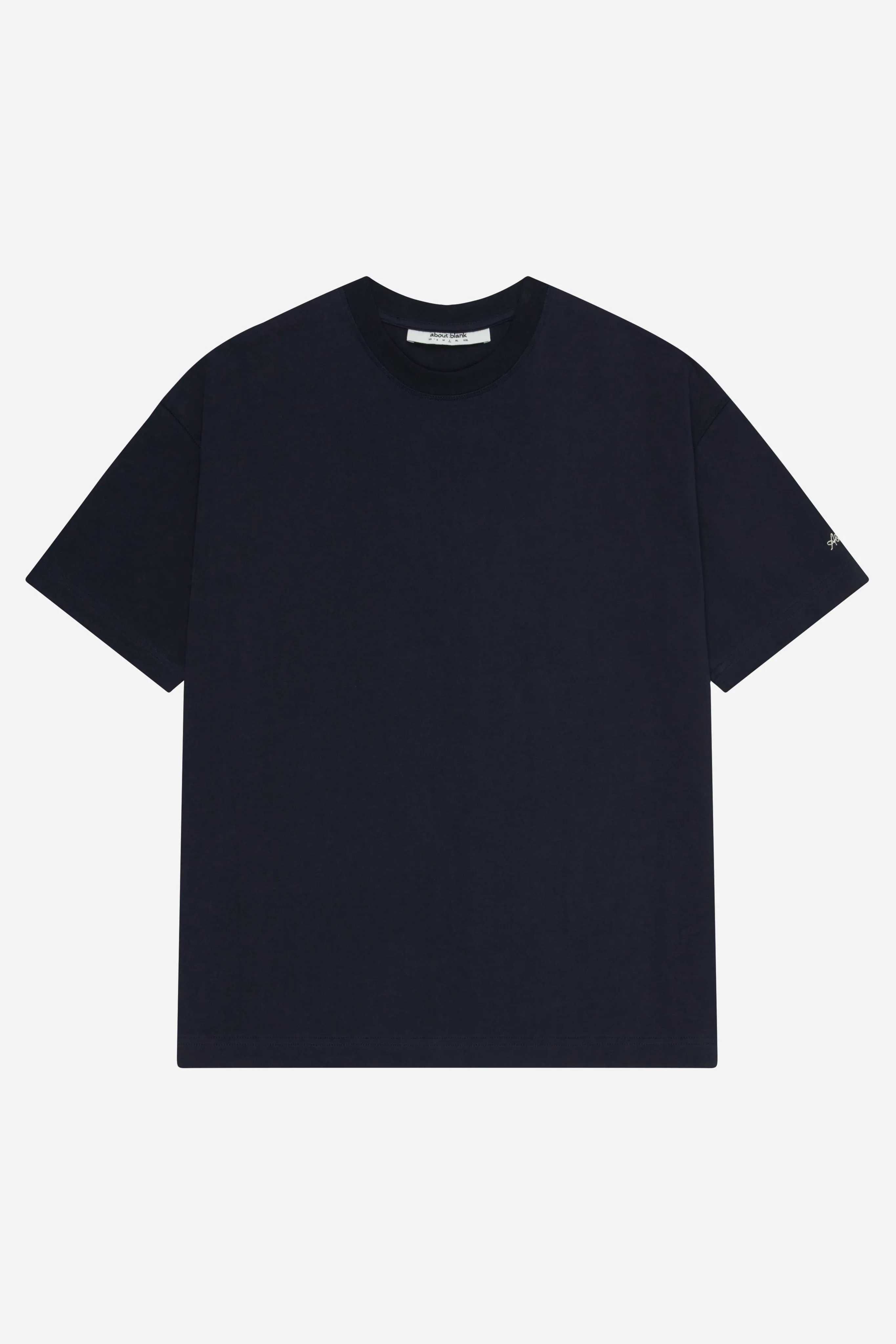 chainstitch t-shirt navy/ecru sold by about:blank product image thumbnail 5