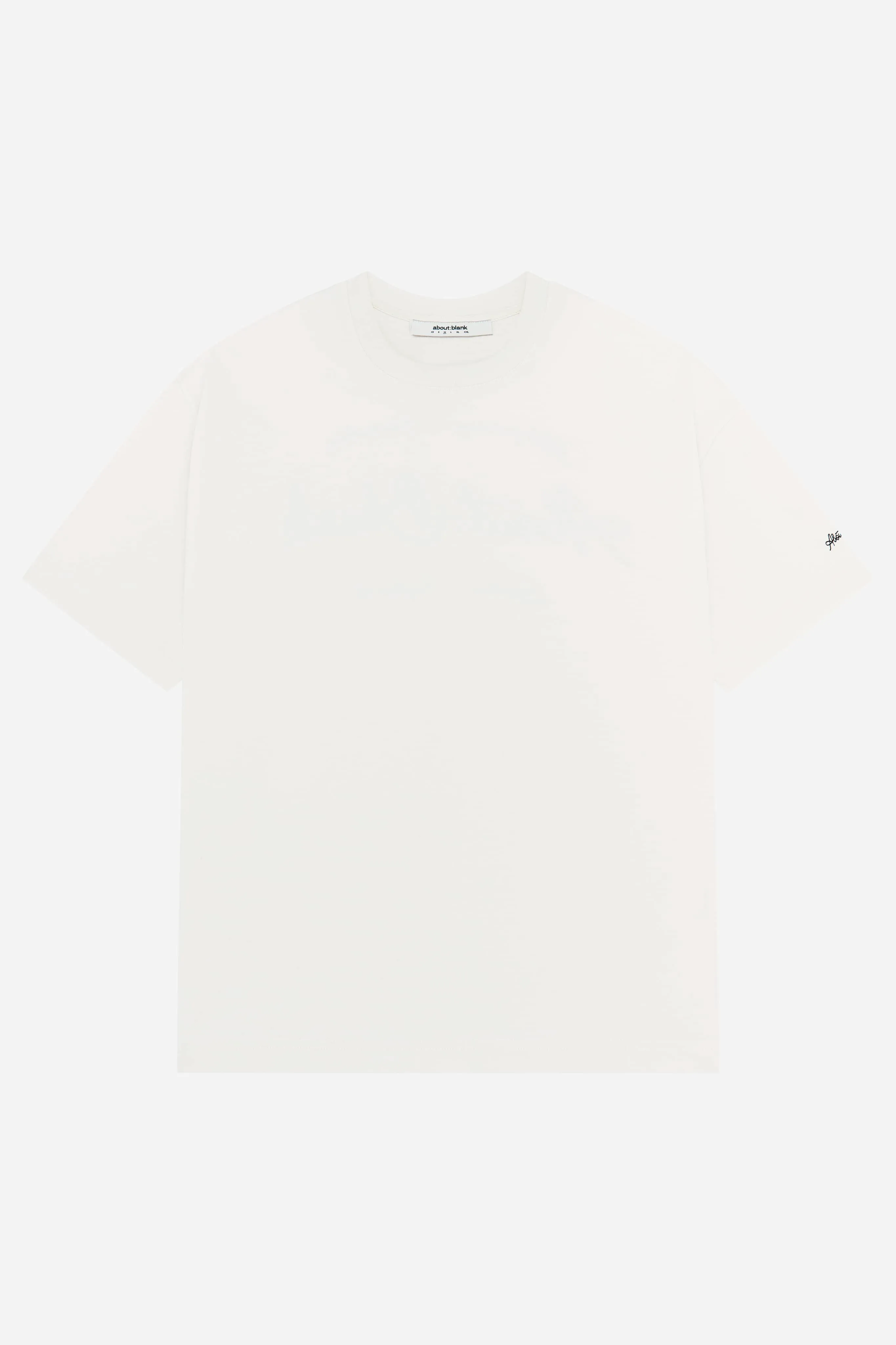 chainstitch t-shirt oat/black sold by about:blank product image thumbnail 2