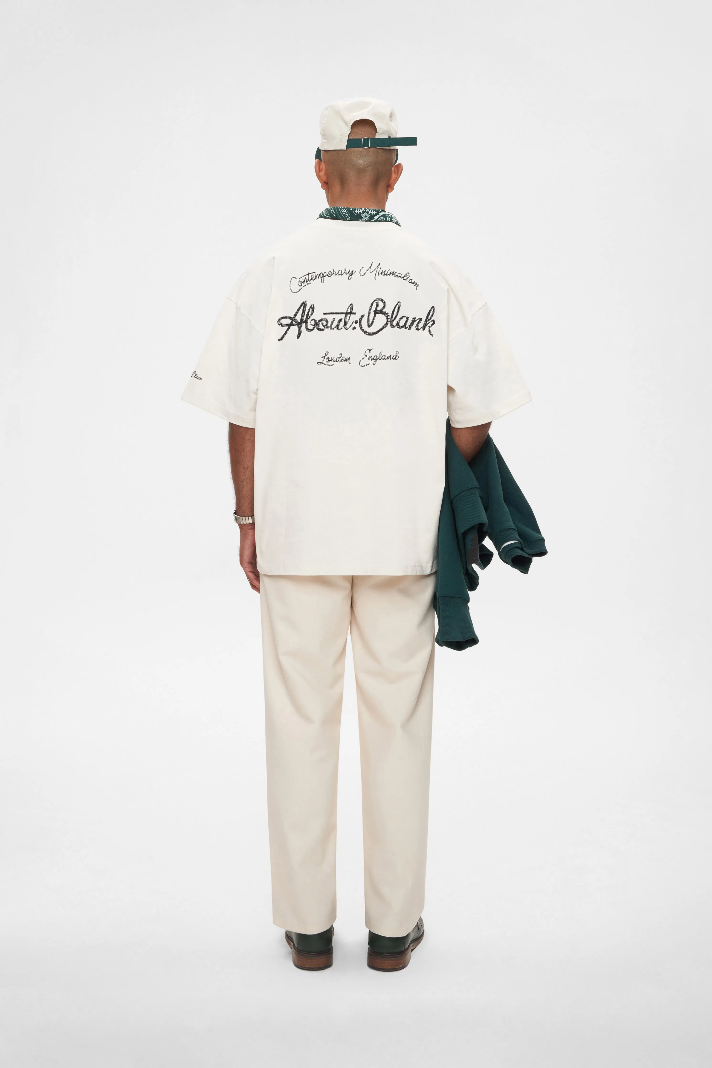 chainstitch t-shirt oat/black sold by about:blank product image thumbnail 5