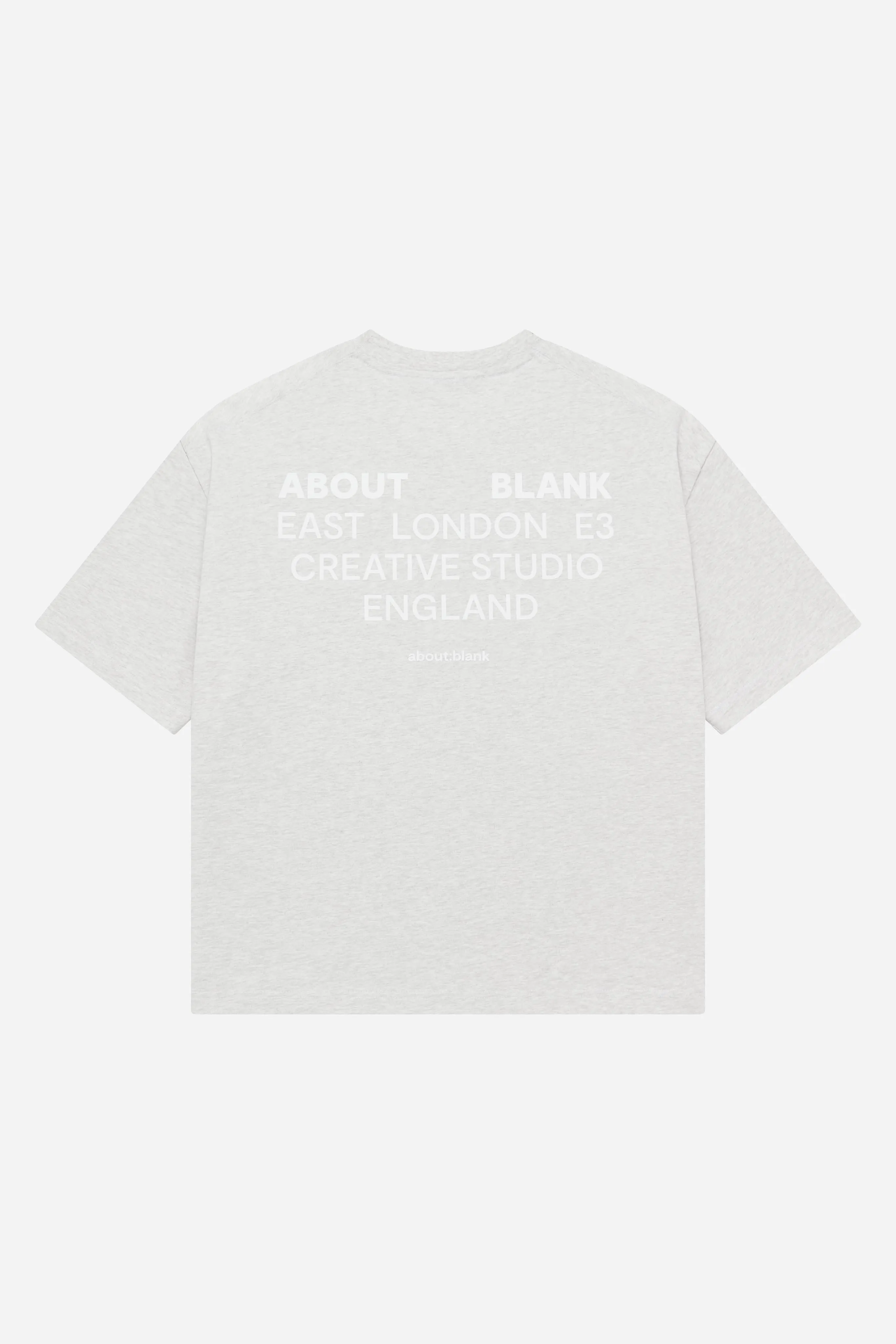 creative studio t-shirt grey marl/white sold by about:blank