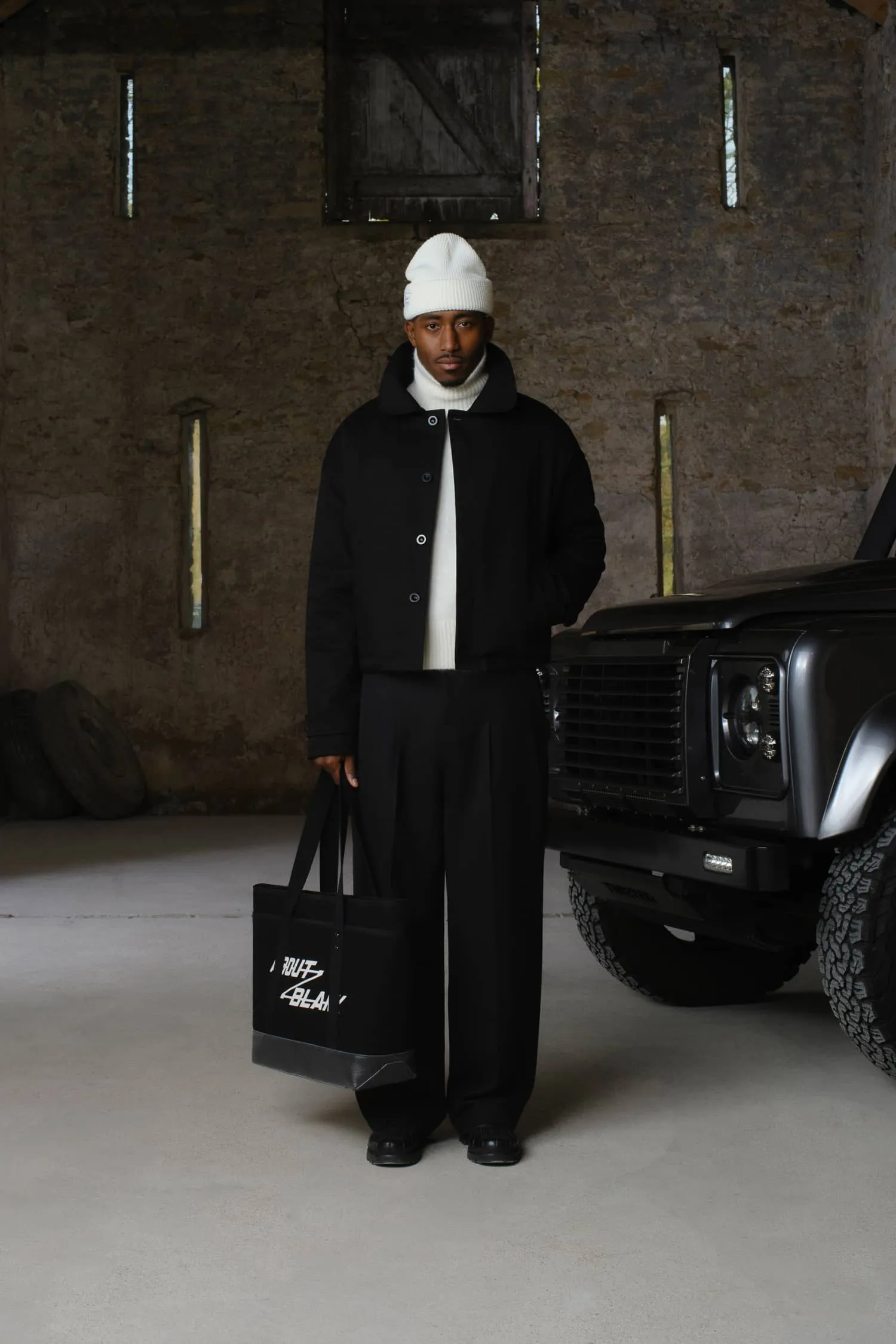 cropped button jacket black sold by about:blank product image thumbnail 4