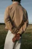 cropped button jacket sand sold by about:blank