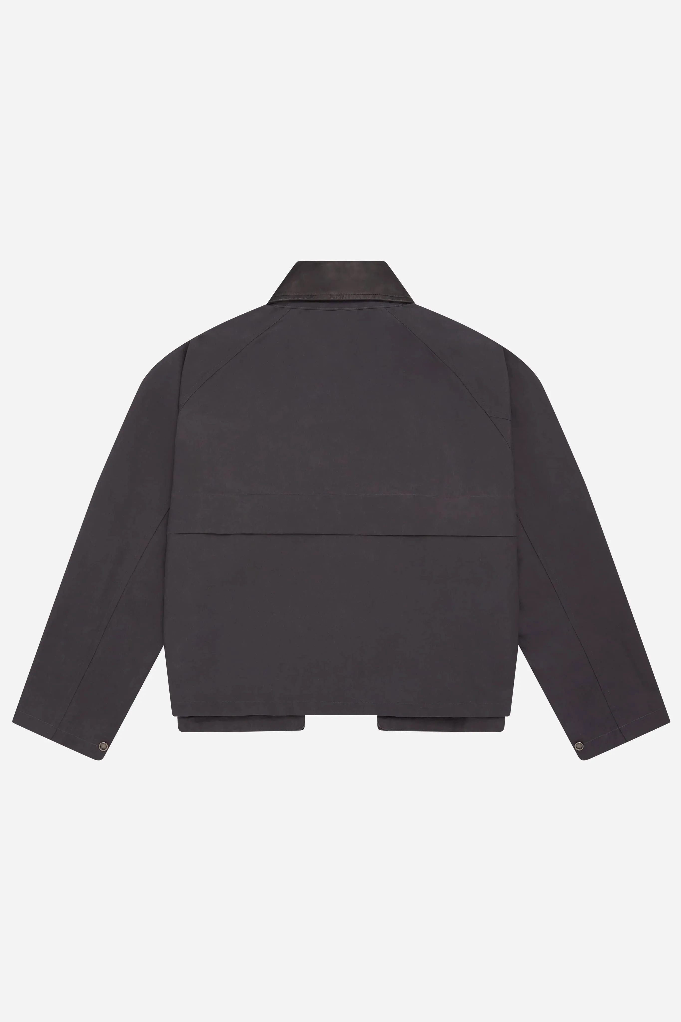 cropped wax jacket slate grey sold by about:blank product image thumbnail 4