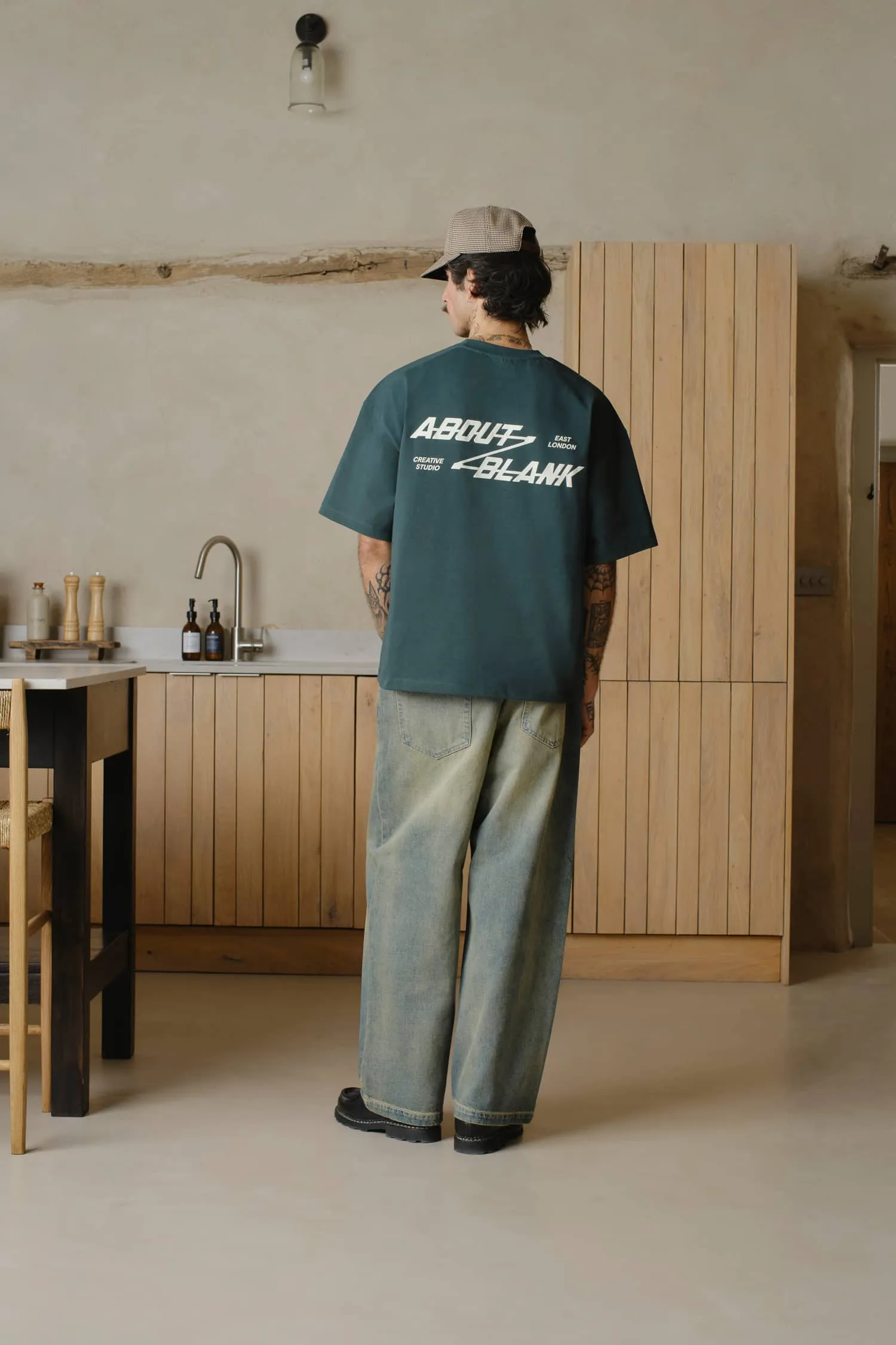 defender t-shirt epsom green/ecru sold by about:blank product image thumbnail 4