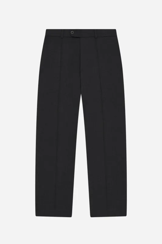everyday pleated trouser charcoal sold by about:blank