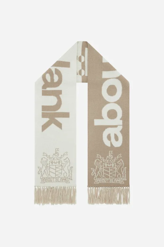 knitted scarf oat/boulder sold by about:blank