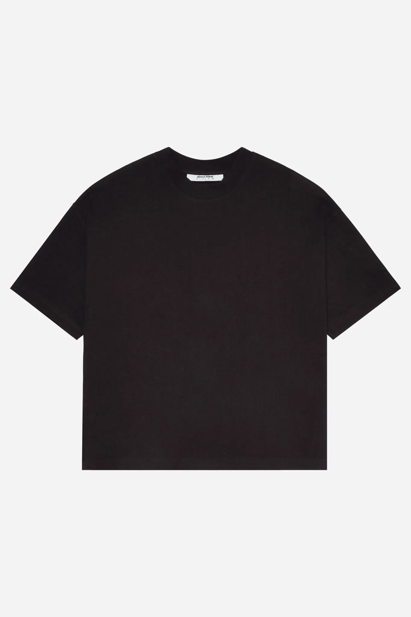 mock neck t-shirt black/ecru sold by about:blank product image thumbnail 5