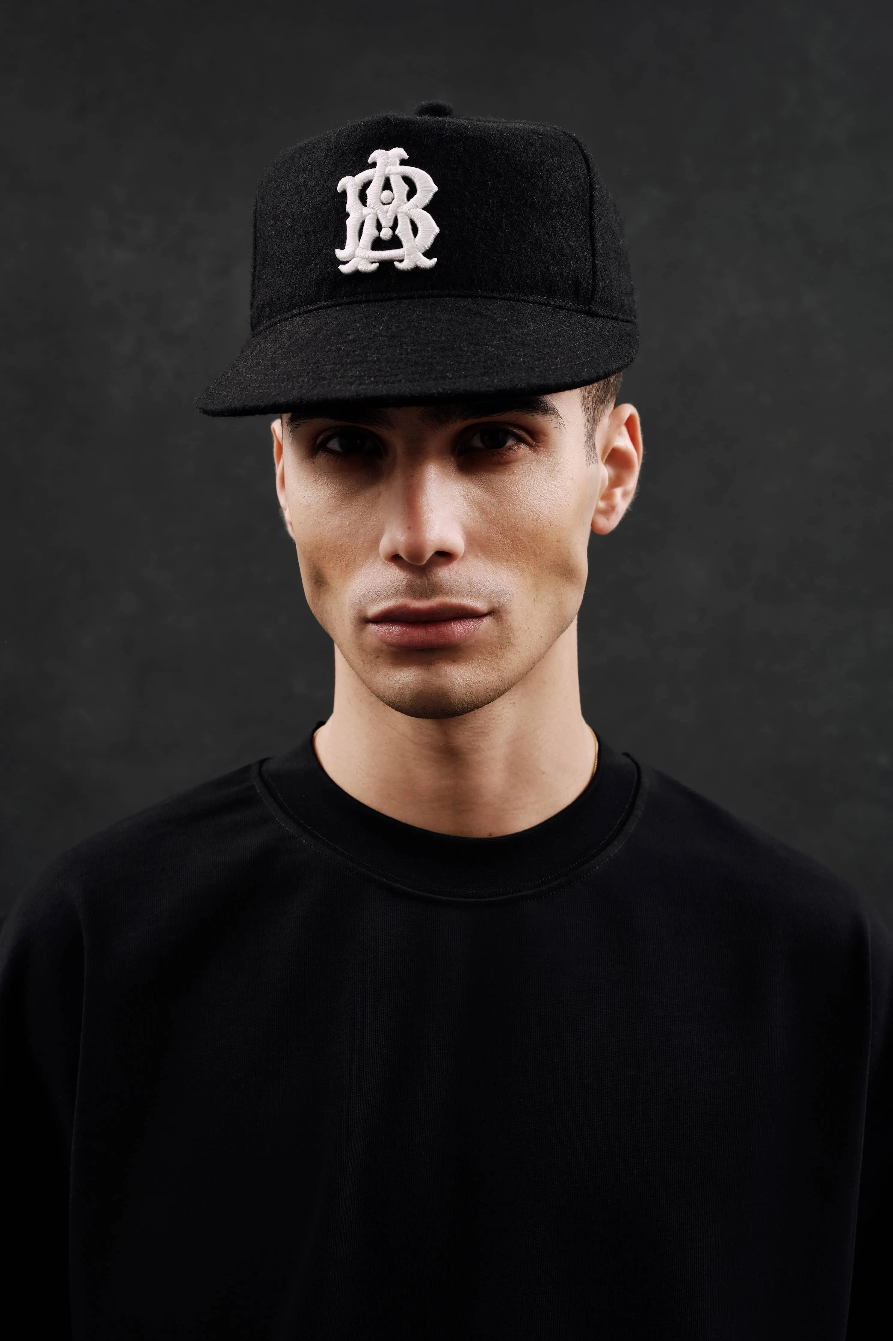 mock neck t-shirt black/ecru sold by about:blank product image thumbnail 4