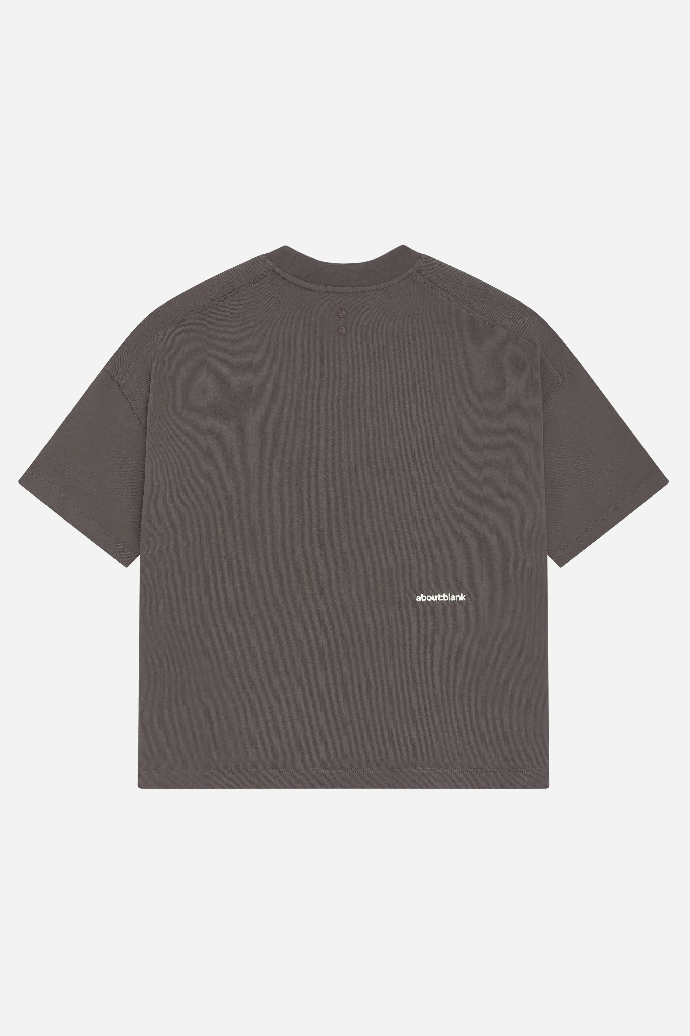 mock neck t-shirt charcoal sold by about:blank