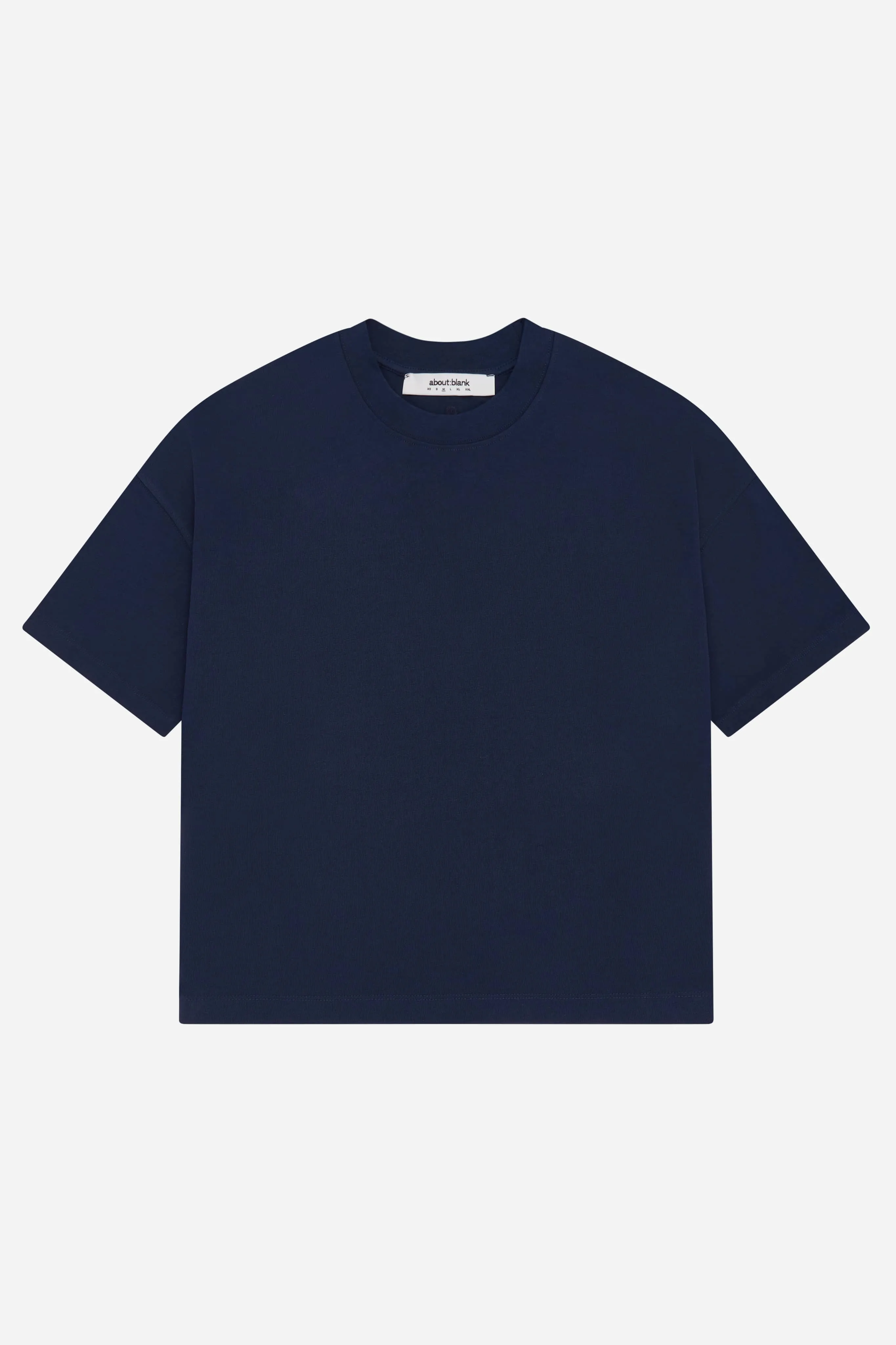mock neck t-shirt navy sold by about:blank product image thumbnail 4
