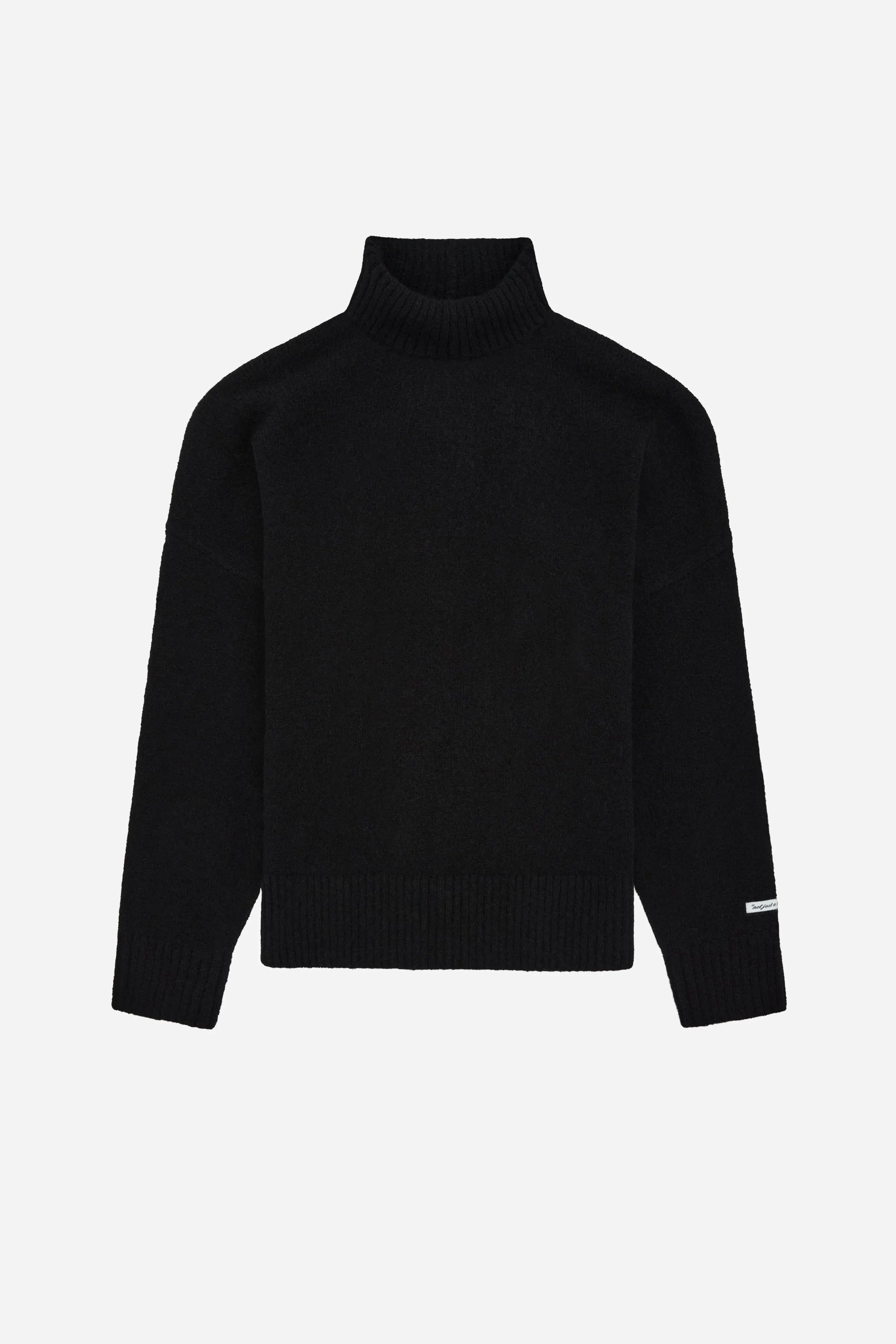 mohair roll neck black sold by about:blank