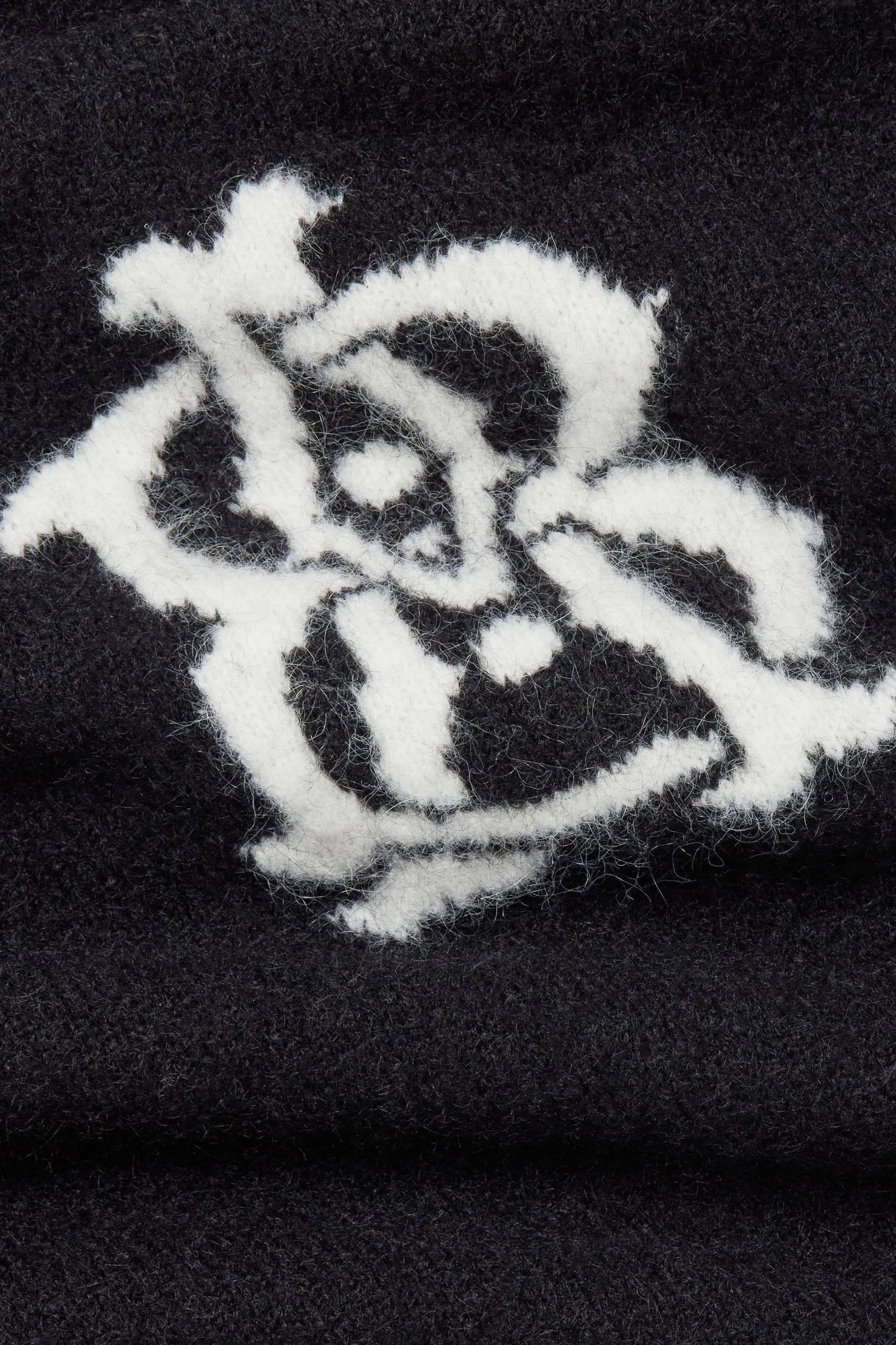 monogram knitted crewneck black/ecru sold by about:blank product image thumbnail 3