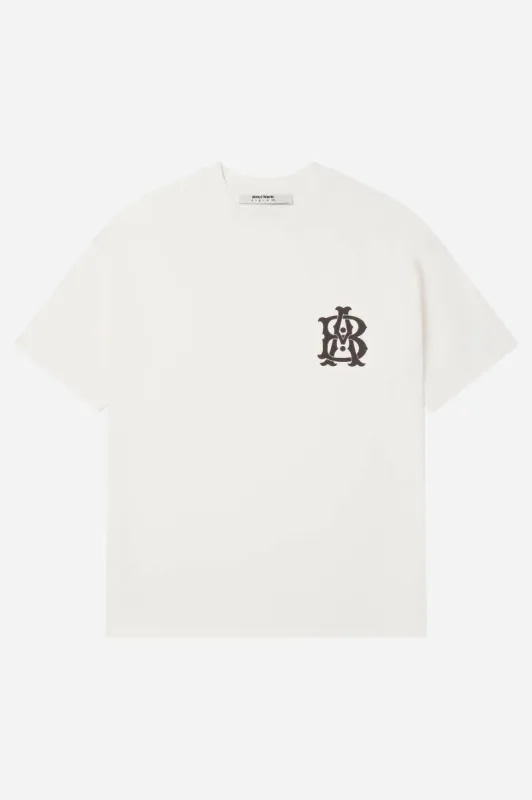 monogram t-shirt oat/black sold by about:blank