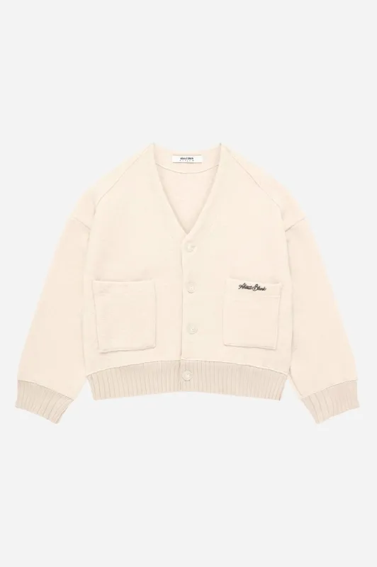 OG cropped wool cardigan cream sold by about:blank