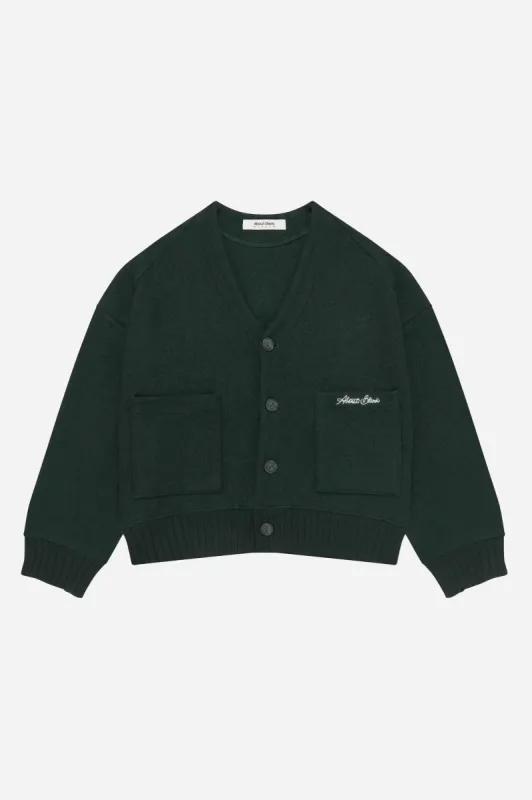OG cropped wool cardigan epsom green sold by about:blank