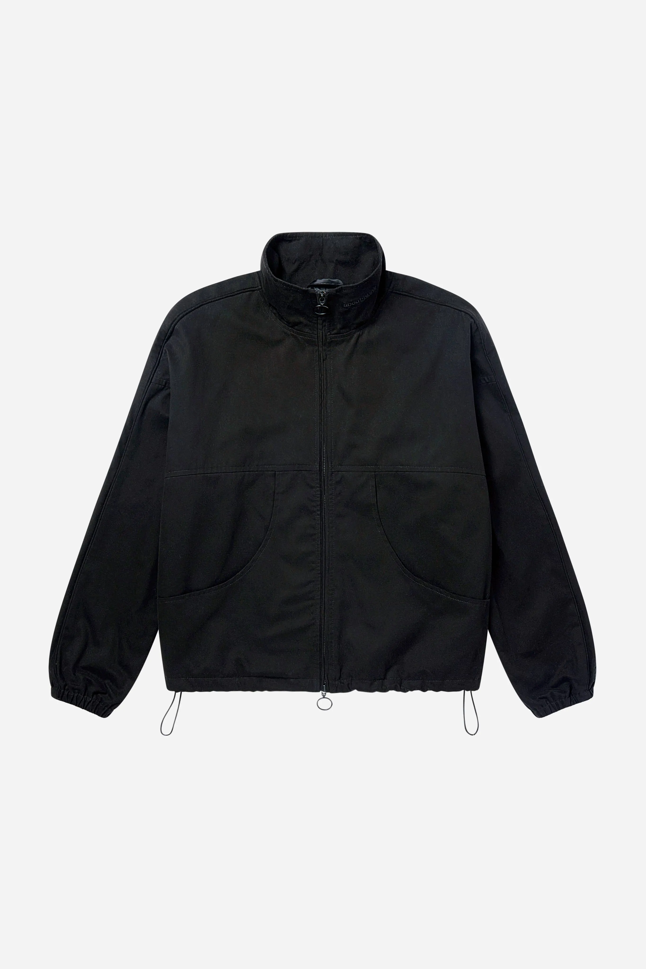panelled track jacket black sold by about:blank