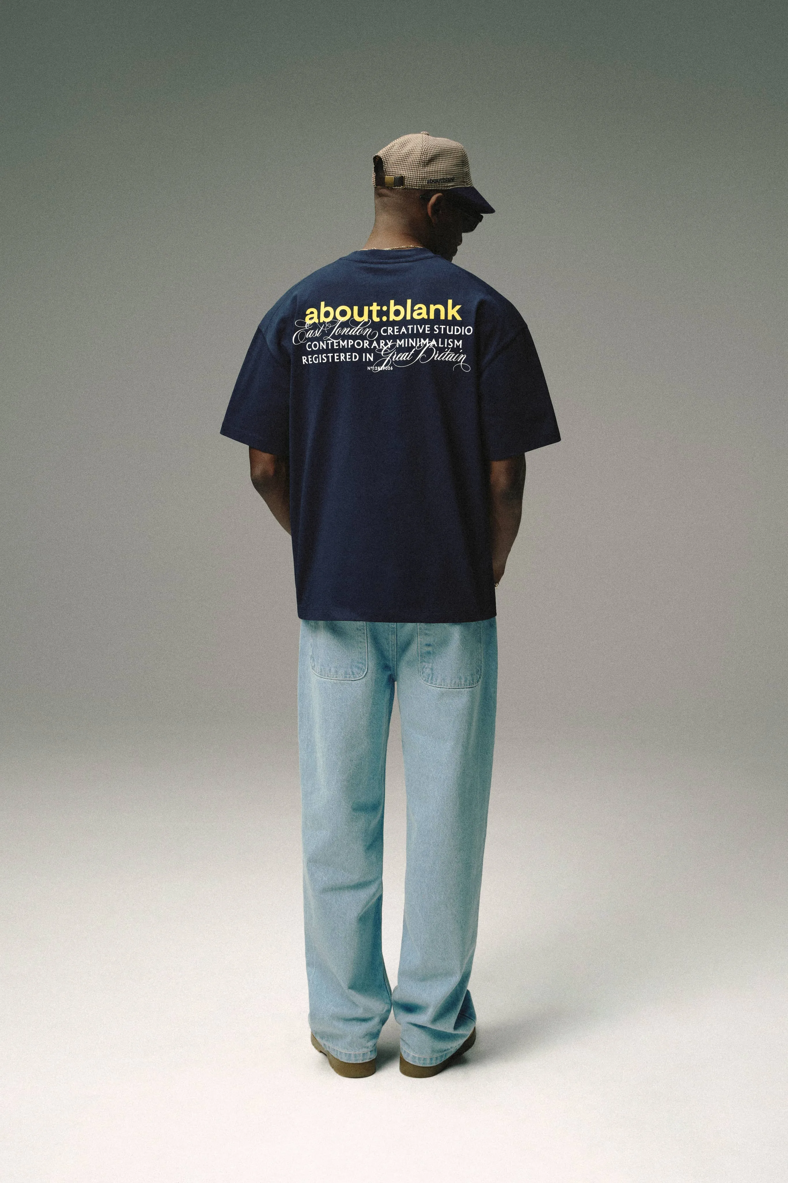 registered t-shirt navy/yellow sold by about:blank product image thumbnail 4