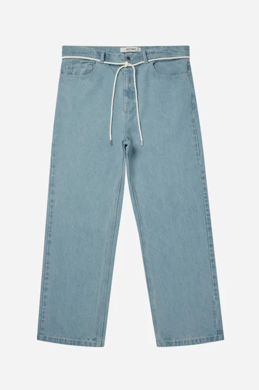 relaxed denim jean light wash sold by about:blank