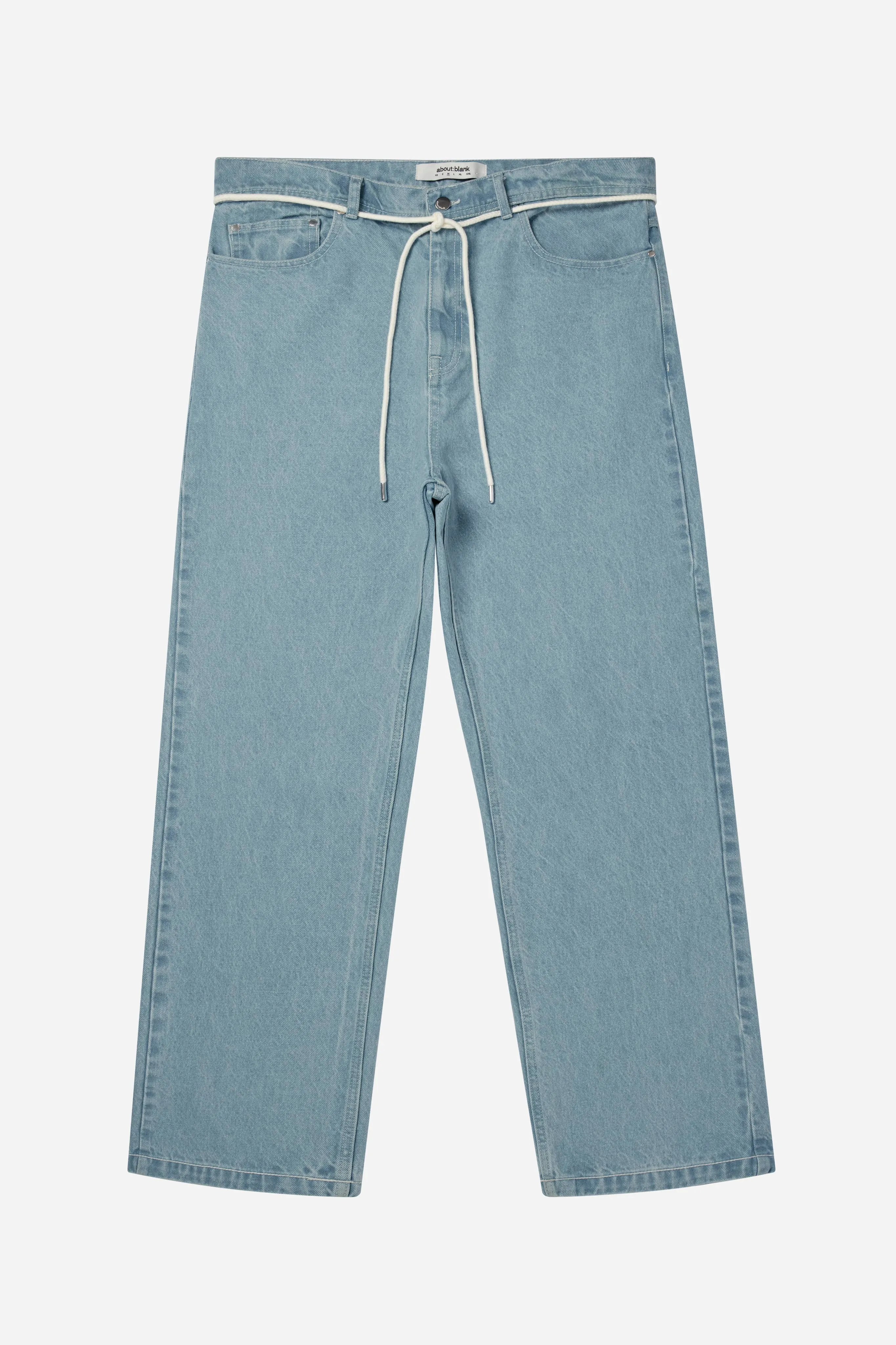 relaxed denim jean light wash sold by about:blank