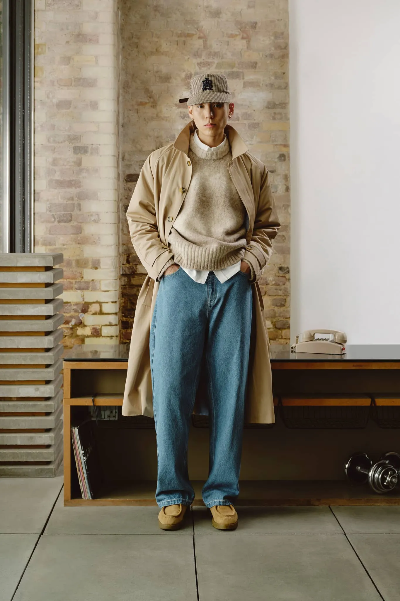 relaxed denim jean mid wash sold by about:blank product image thumbnail 5