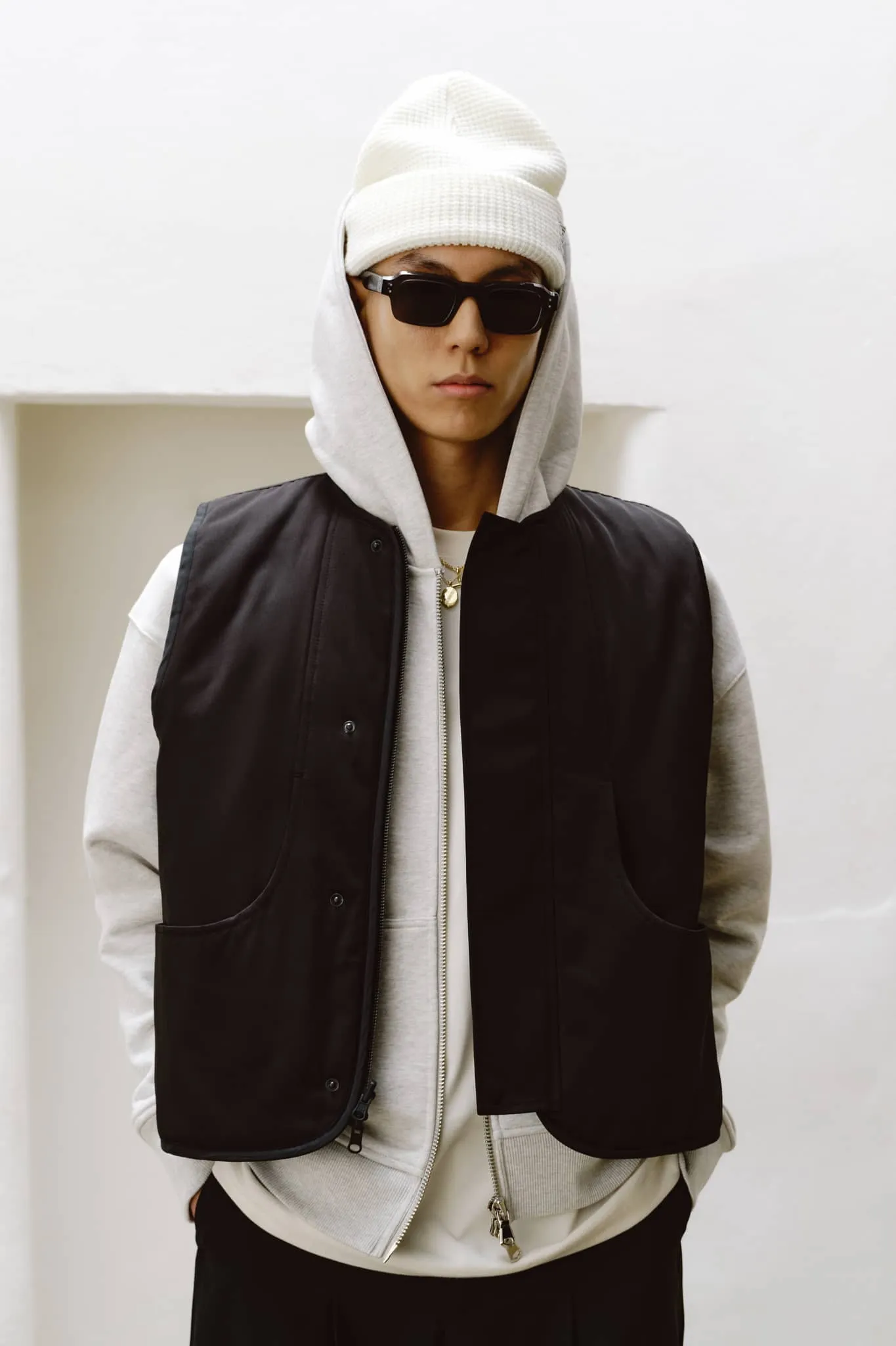 reversible gilet black sold by about:blank product image thumbnail 2