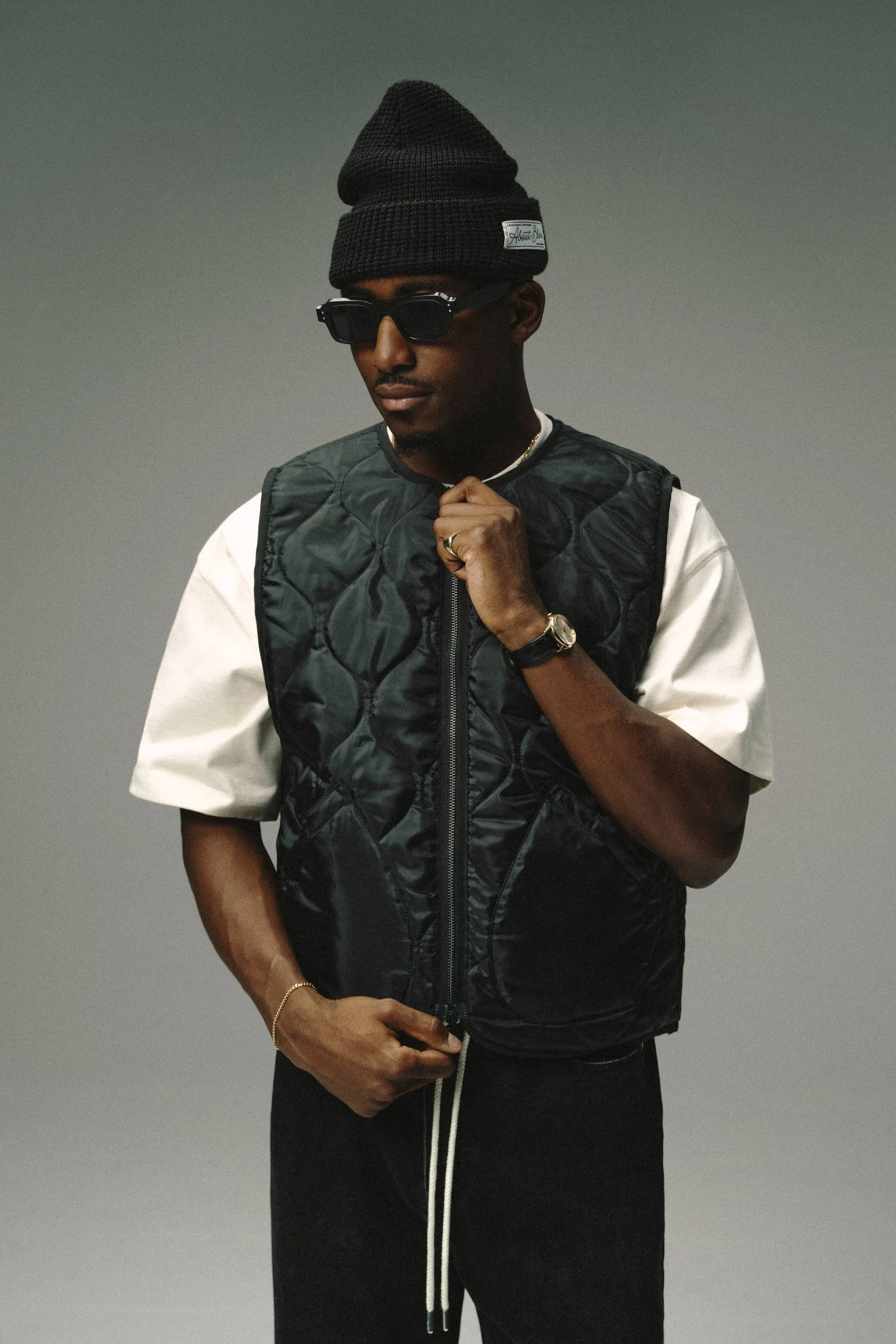 reversible gilet black sold by about:blank product image thumbnail 5