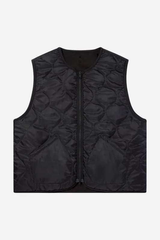 reversible gilet black sold by about:blank