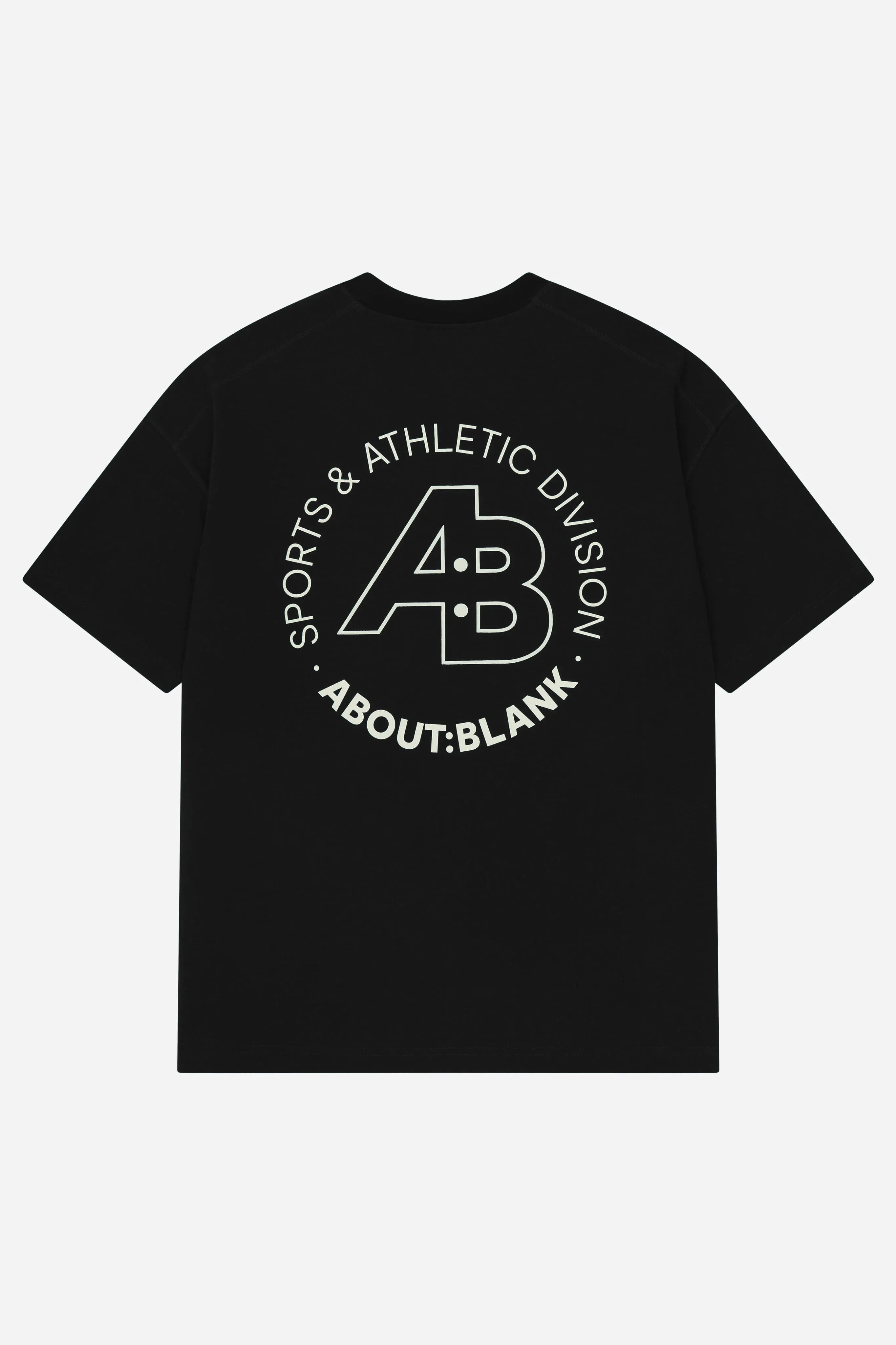 sports division t-shirt black/ecru sold by about:blank